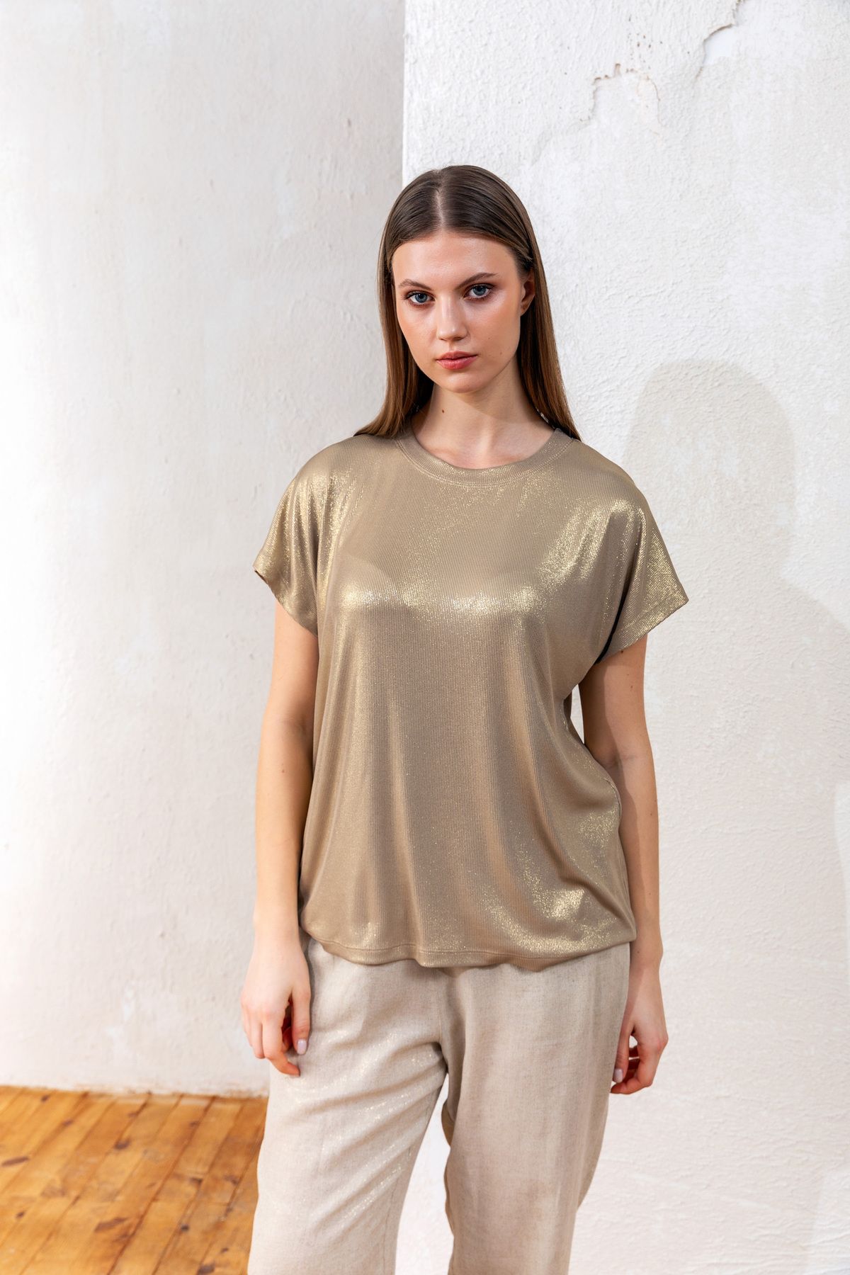 KASHA 25YT080 VARAK BASKILI T-SHIRT