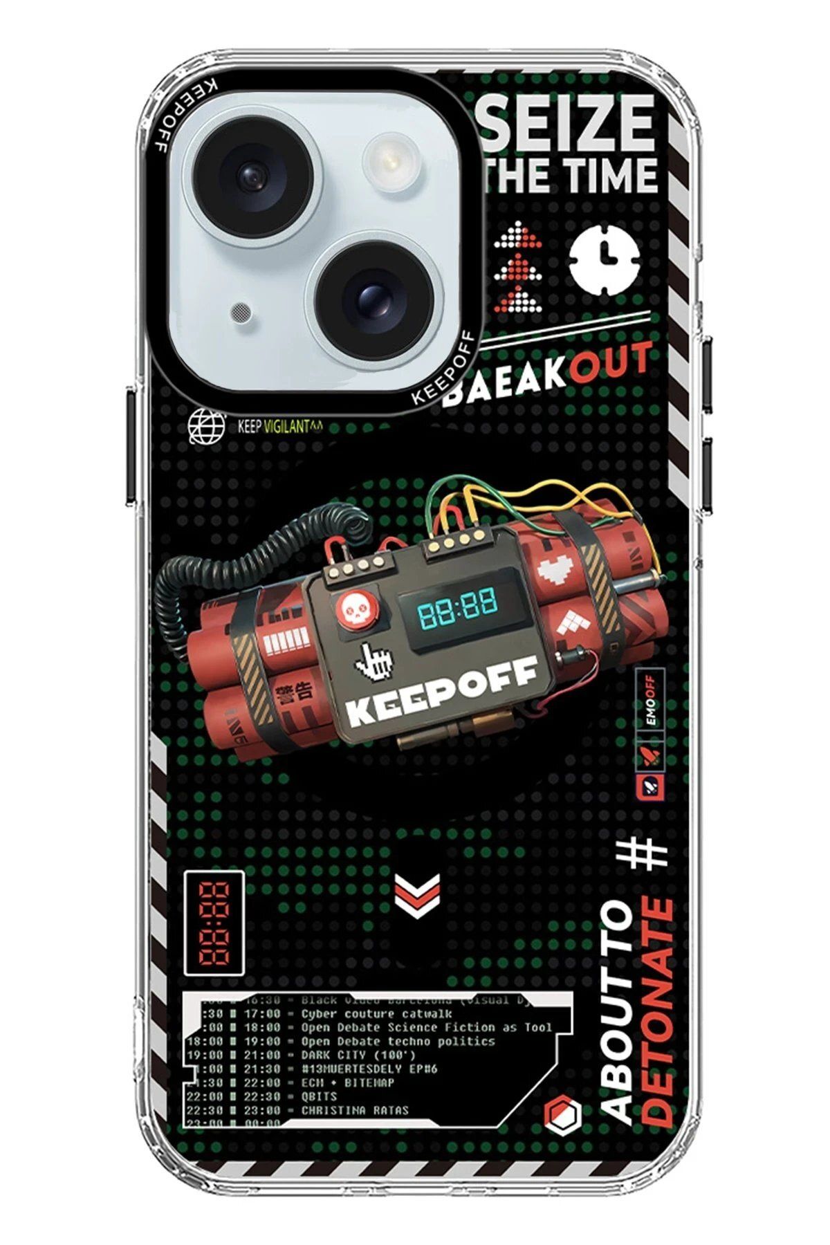 Toptan Bulurum iPhone 15 Battlefield Magsafe Kapak - Blasting