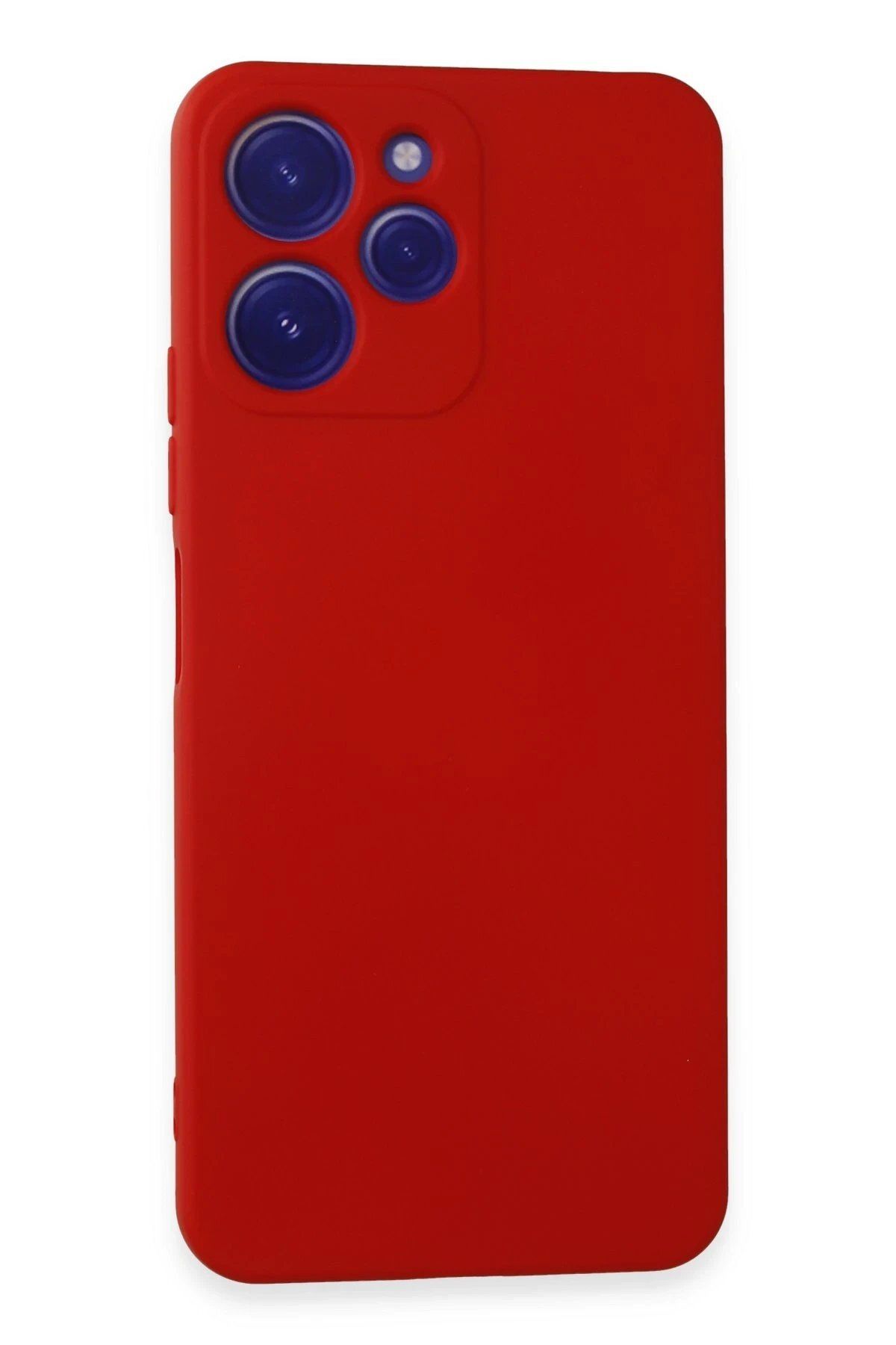 Toptan Bulurum Xiaomi Redmi 12 Kılıf Nano içi Kadife Silikon - Kırmızı