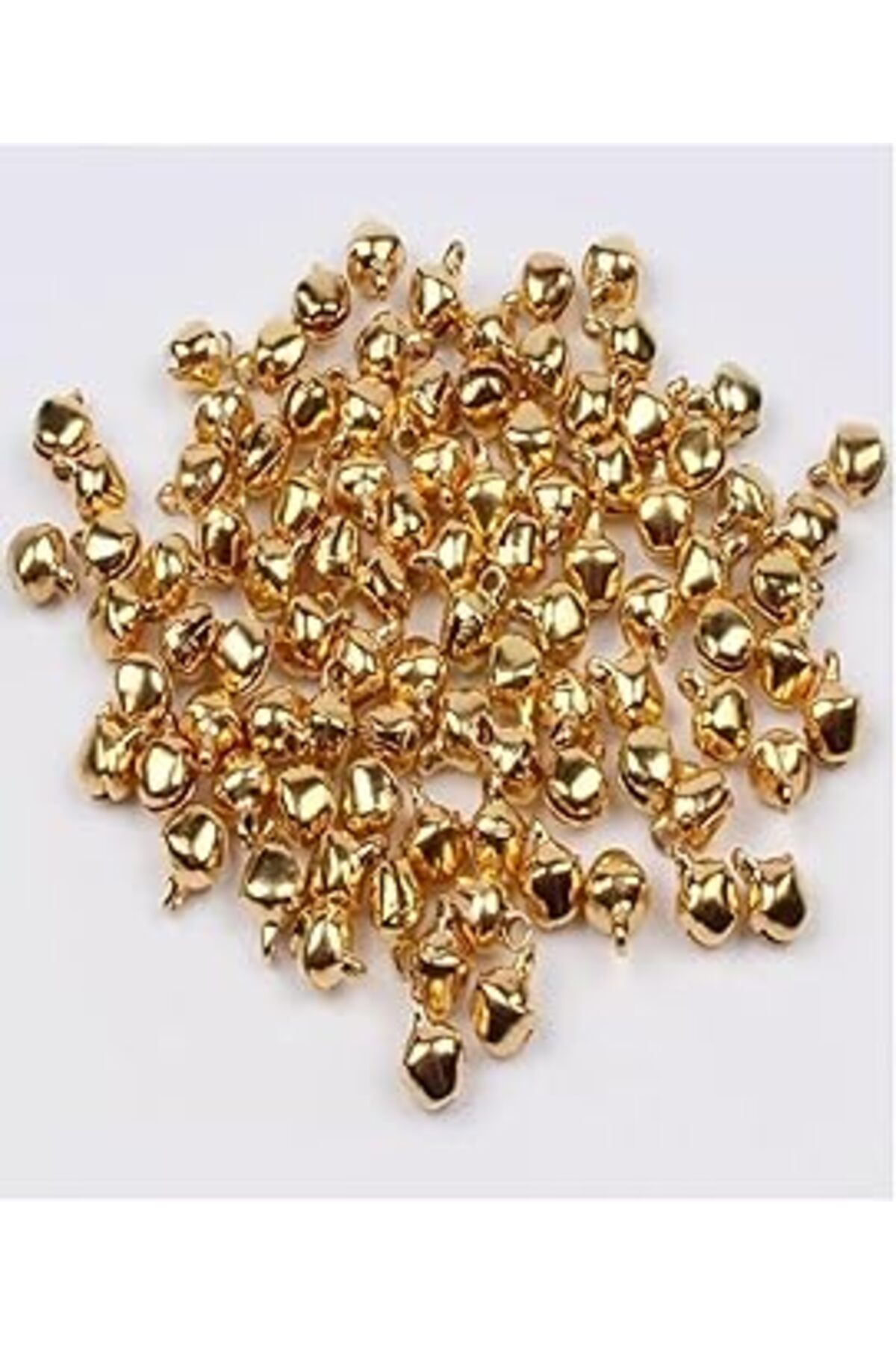 Mu Art Ahşap 12 Mm Karışık Renk Kulplu Zil,çan,çıngırak,metal Amigurumi Zili,takı Aksesuar Yapımı (50)