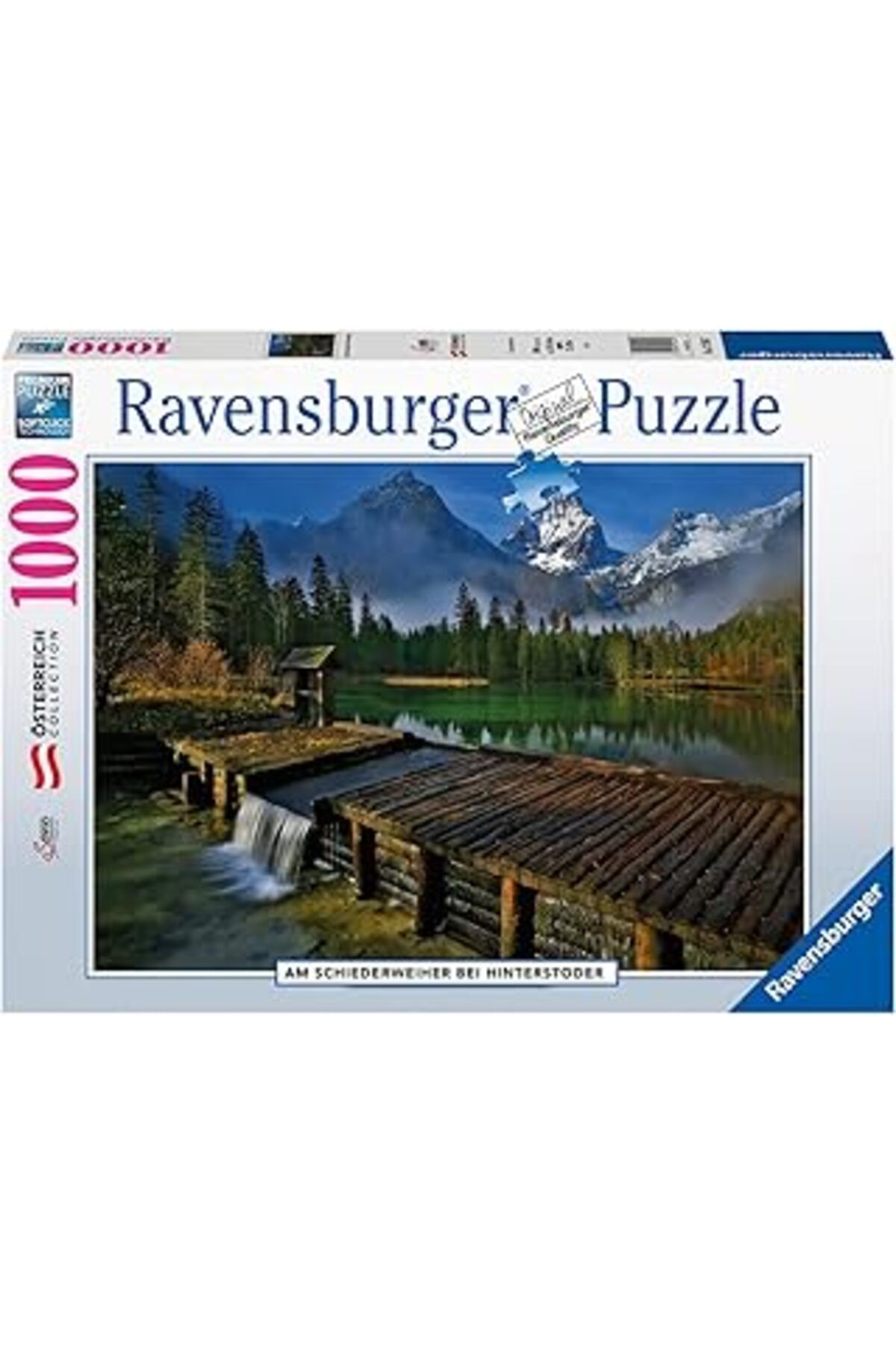Pazarcan Ravensburger 1000 Parçalı Puzzle Avusturya Schiederweiher Gölü