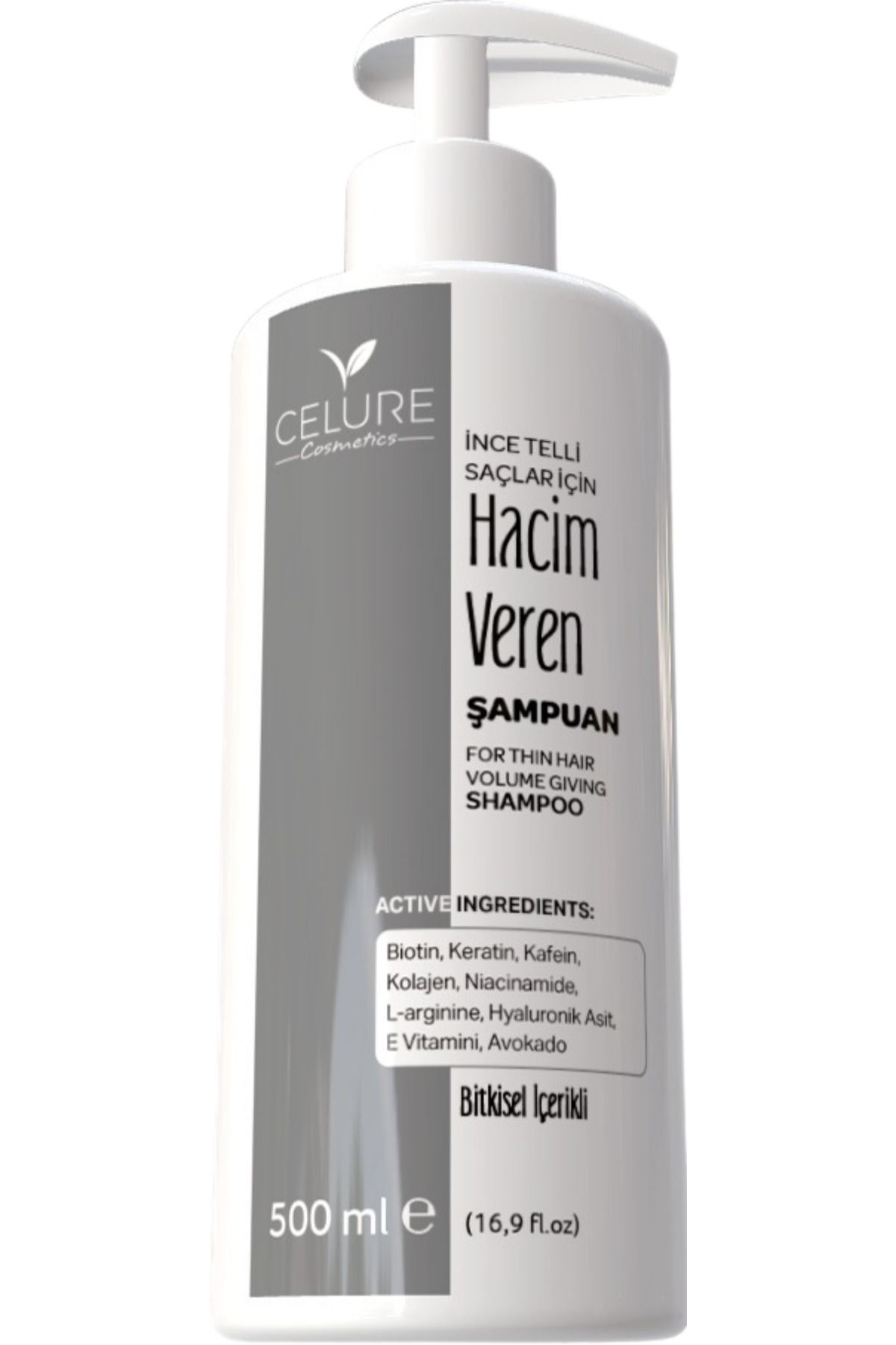 Celure İnce Telli Şampuan 500 ml | Hacim Veren ve Güçlendiren Saç Bakımı