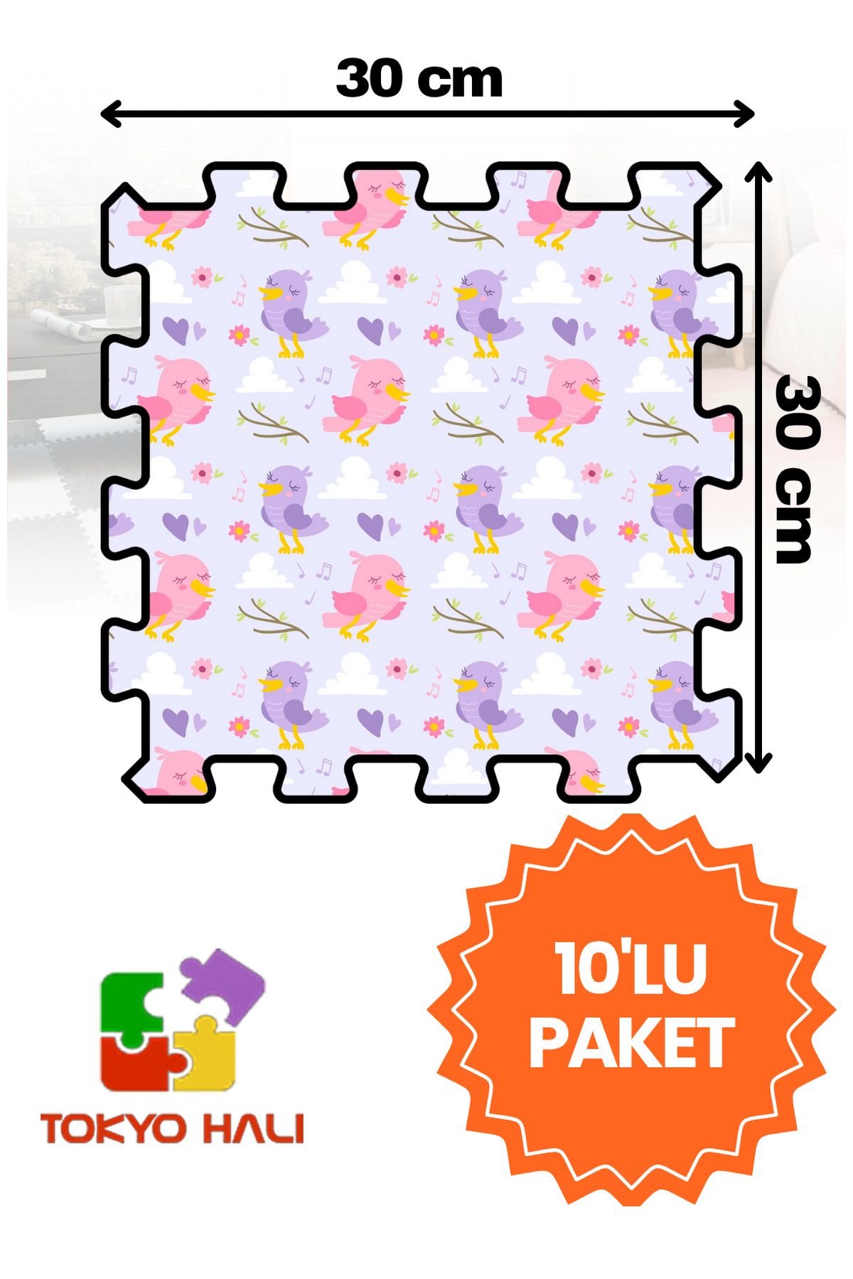 Tokyo Halı Puzzle Halı, Kendi Tasarımını Oluştur, Yapboz Halı, Peluş Halı