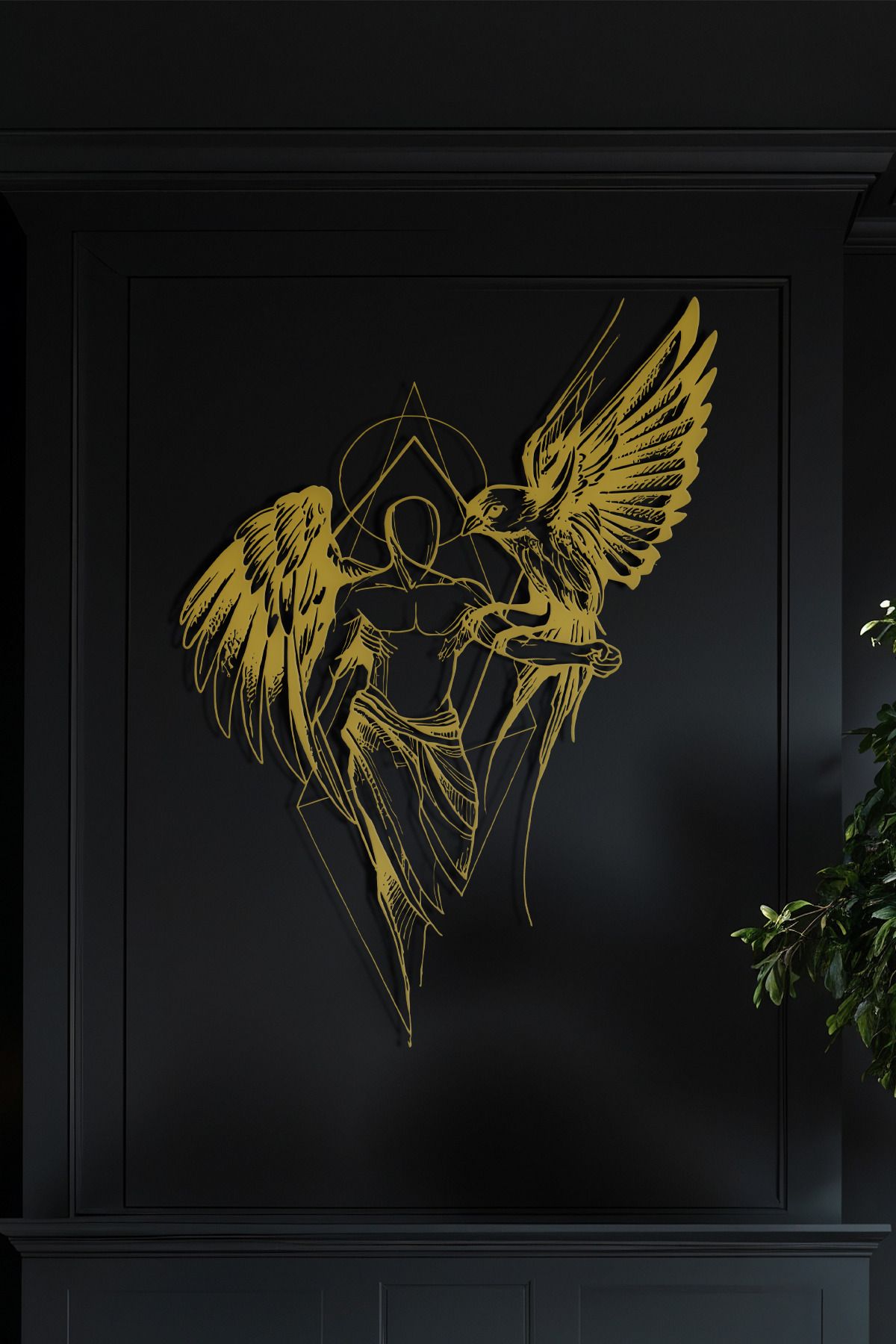 cncrafft Unicorn Adam Metal Tablo – Sanatsal Figür Duvar Dekoru