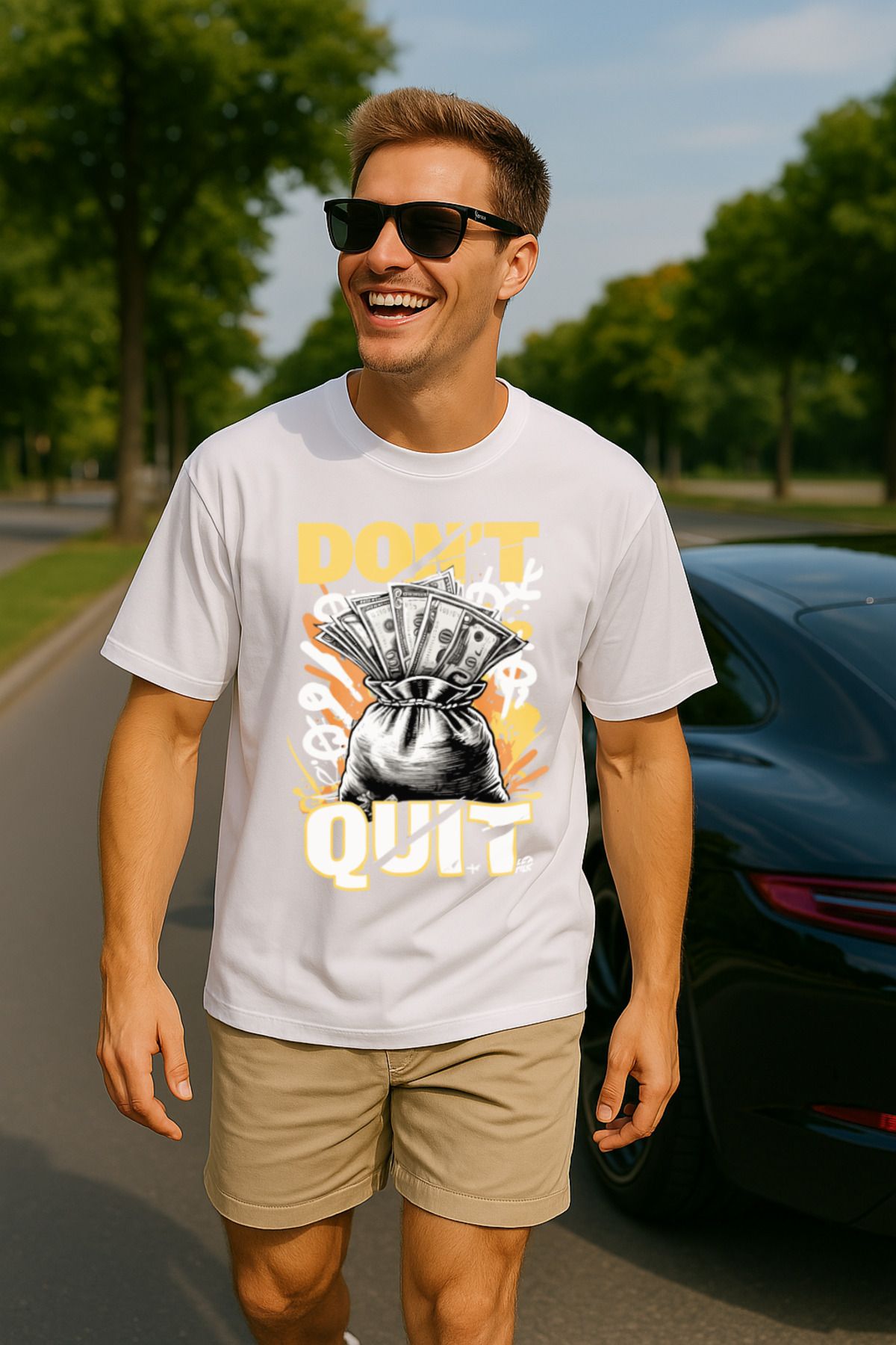 GTFzon Baskılı Unisex Oversize Premium %100 Pamuklu T-shirt