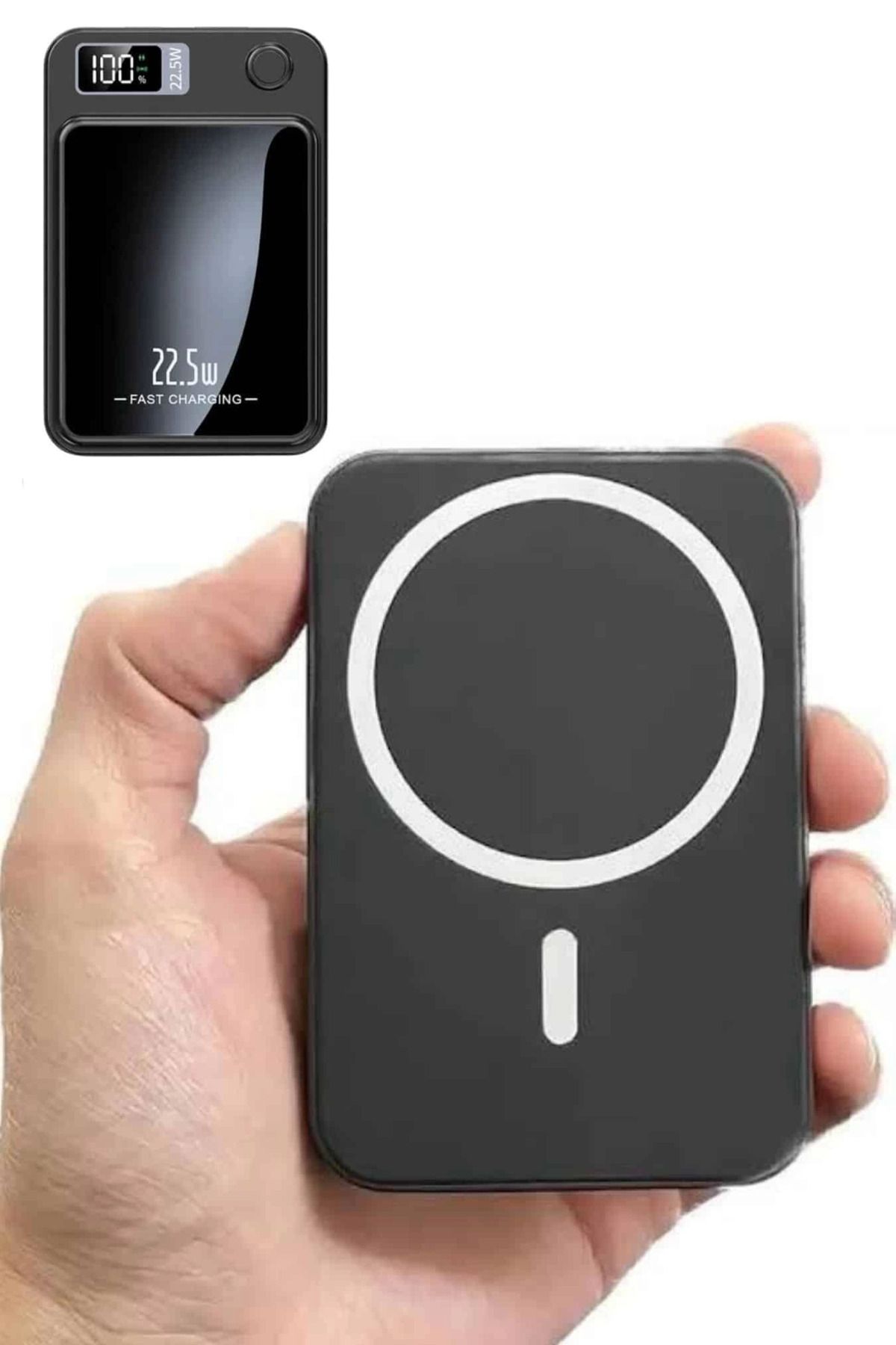 Vemora Magsafe Hızlı Şarj 10.000 Mah Wireless Şarj Powerbank Android ve İOS Uyumlu
