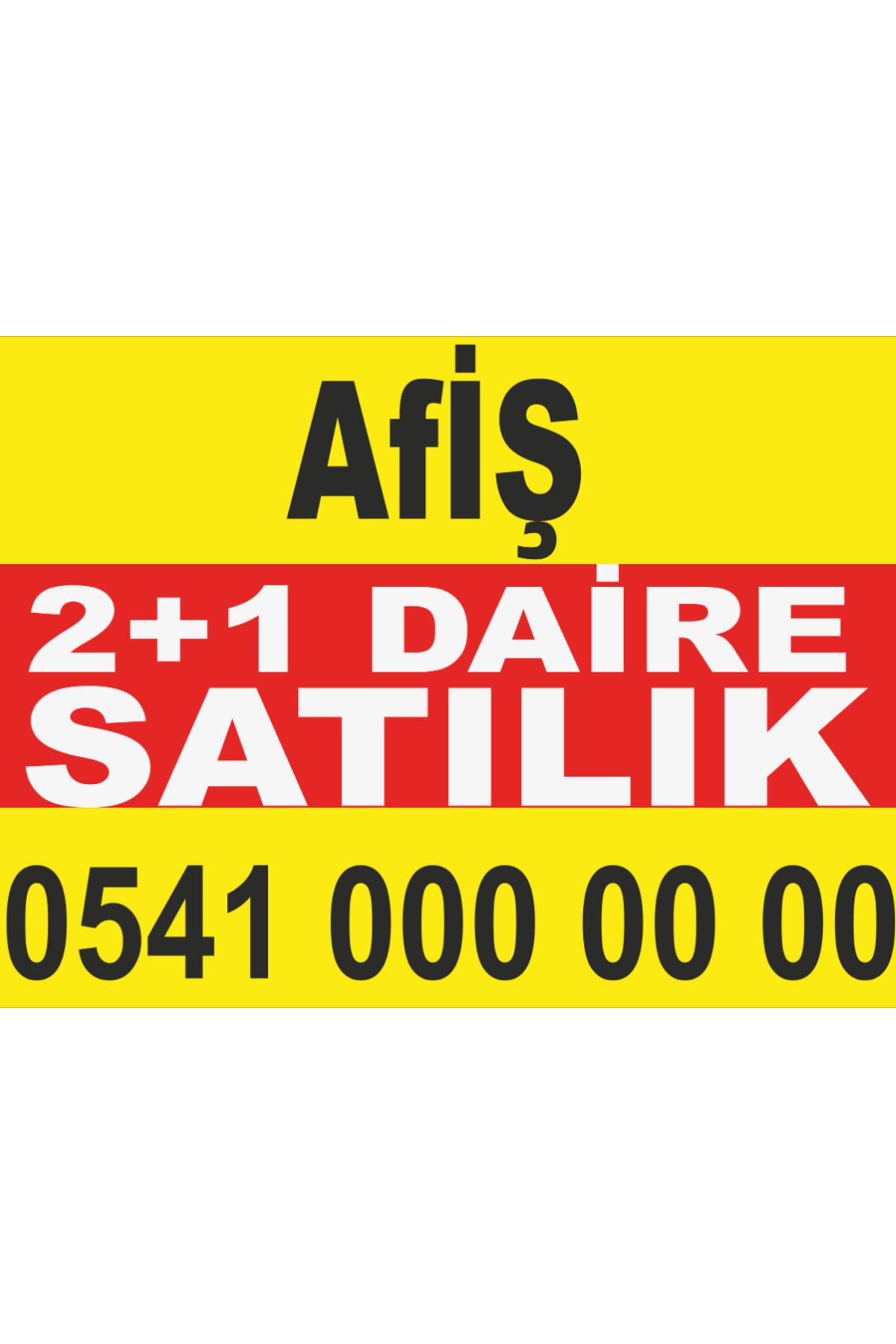 aydın garage (70 Cm X 100 Cm) Sahibinden 2+1 Satılık Daire Branda - Afiş- Pankart
