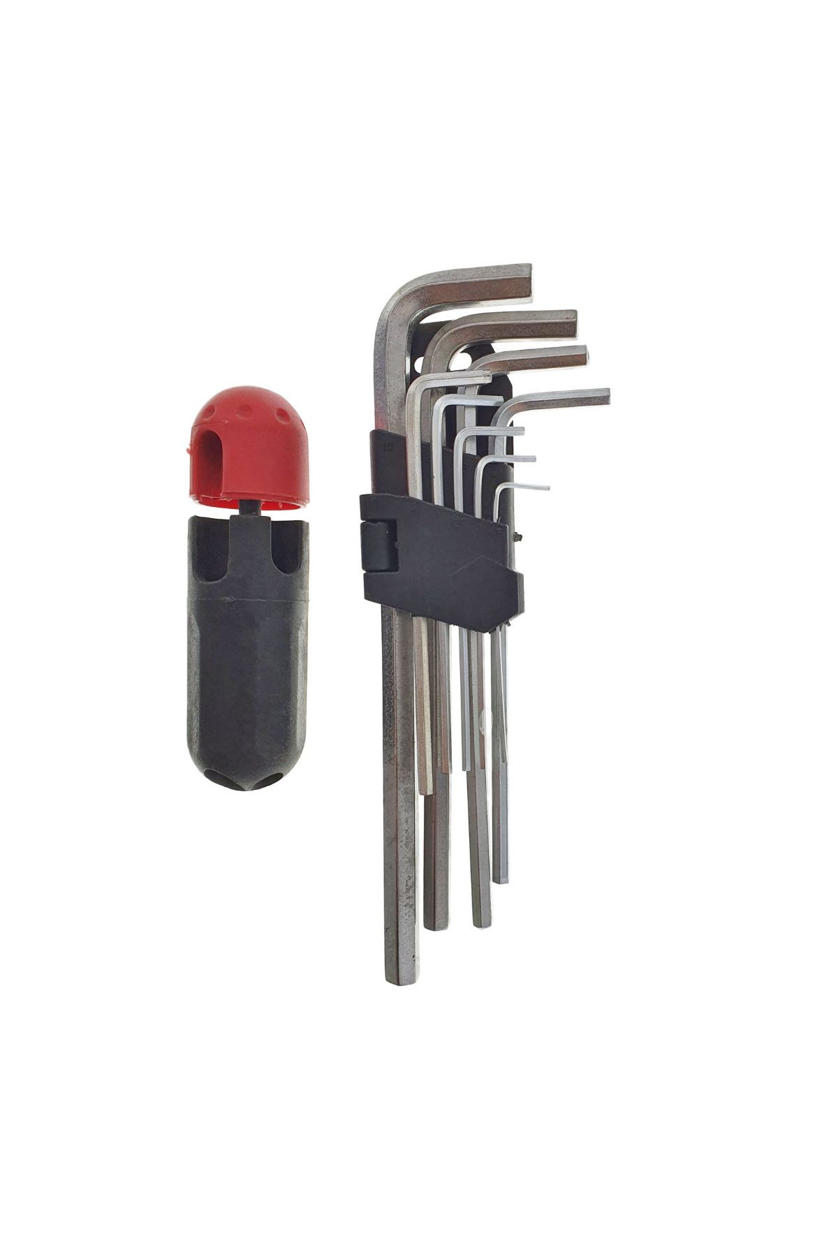 Diverse-Set of 9 Allen keys, with handle, 1.5 / 2 / 2.5 / 3 / 4 / 5 / 6 / 8 / 10 mm, length 80 - 210 mm 3