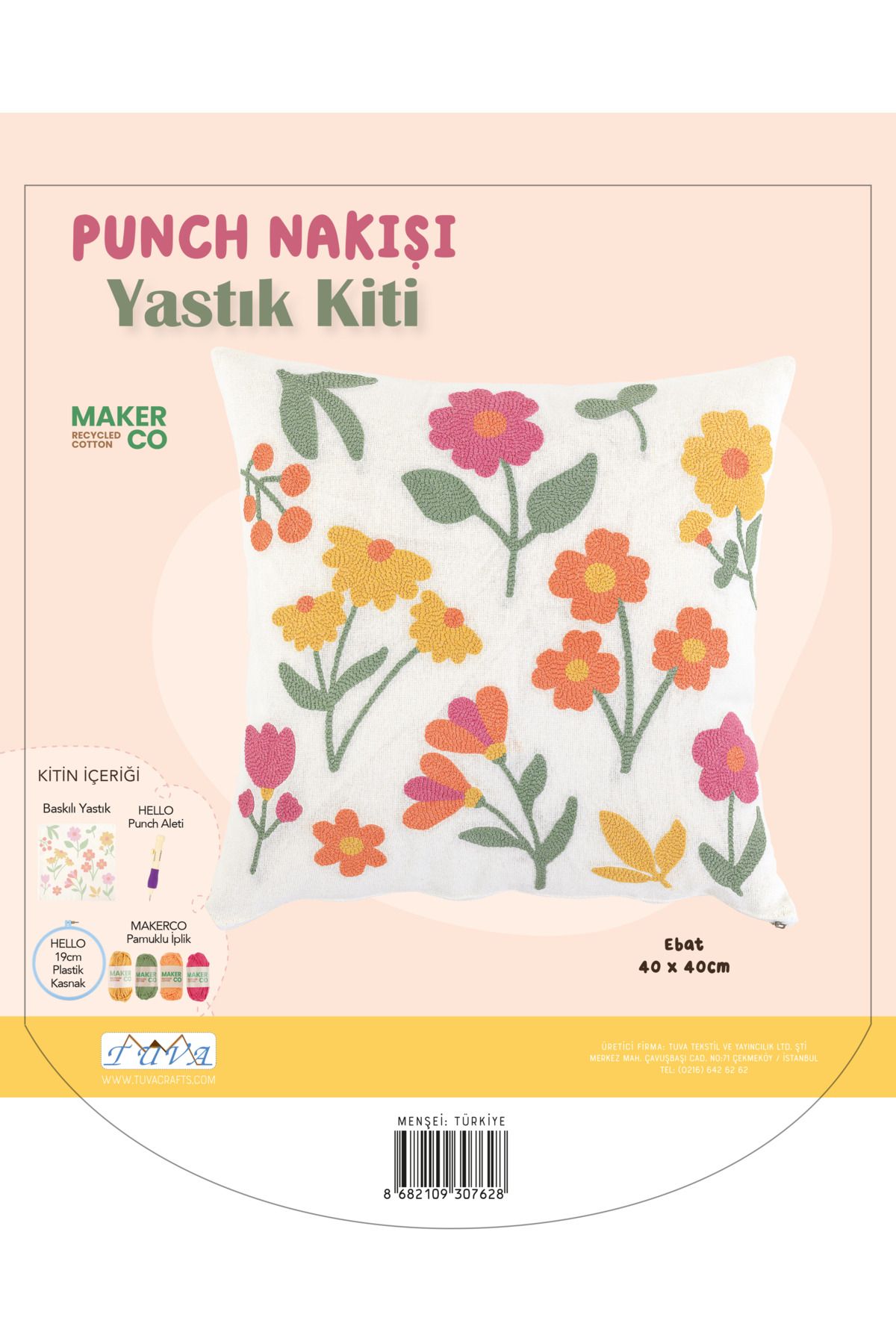 Tuva PUNCH NAKIŞI YASTIK KİTİ