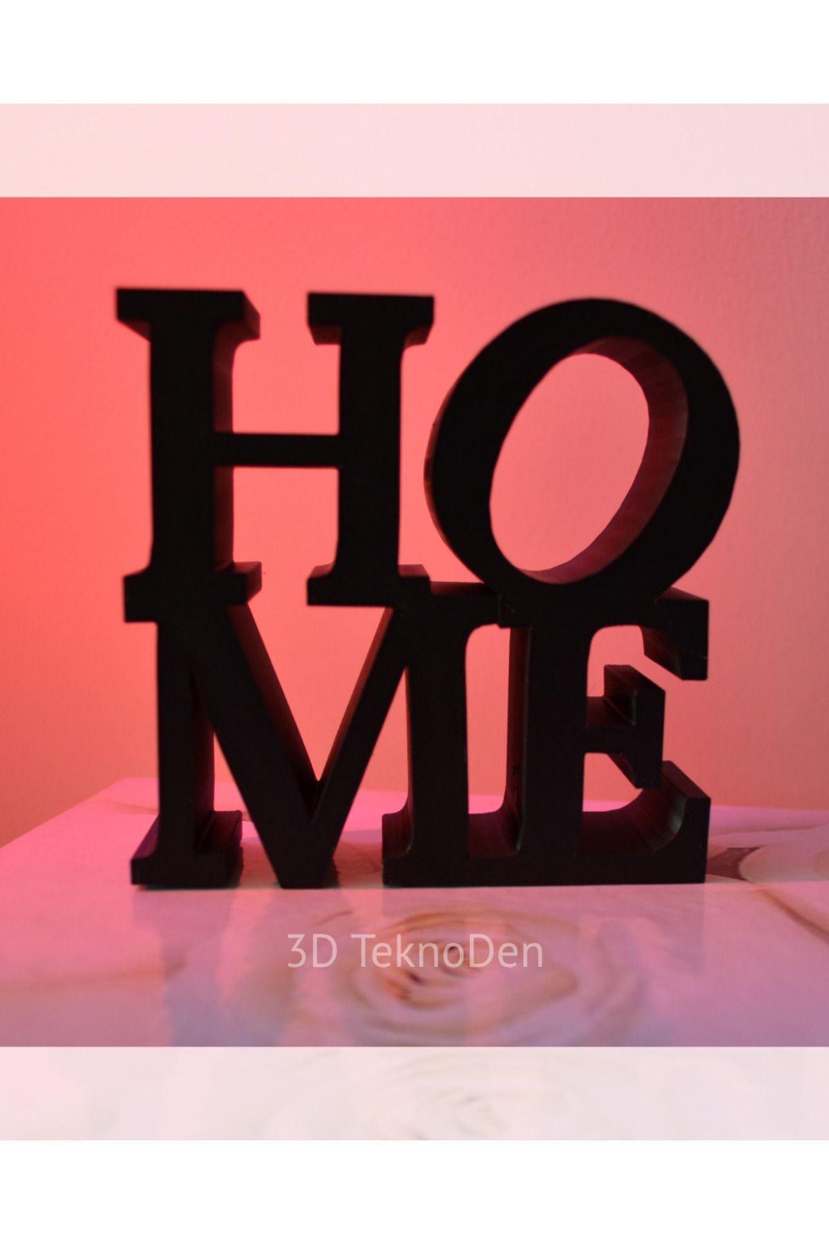 HİDRODEN HOME YAZILI ŞIK VE MODERN DEKOR EV - OFİS DEKORATİF AKSESUAR - SİYAH DEKORATİF OBJE - SALON DEKORU
