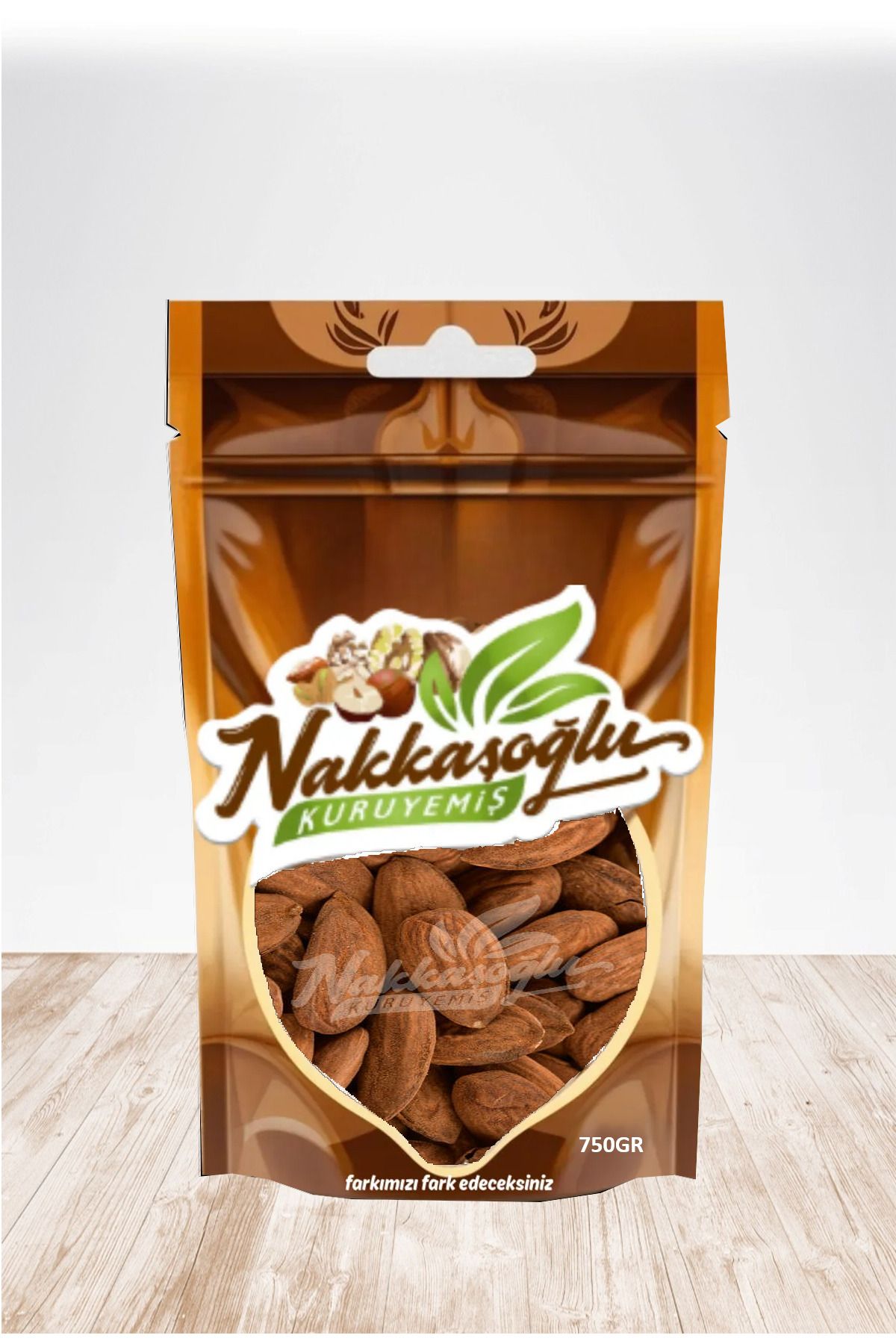 Nakkaşoğlu Kuruyemiş Çiğ Ispanyol Badem 750gr