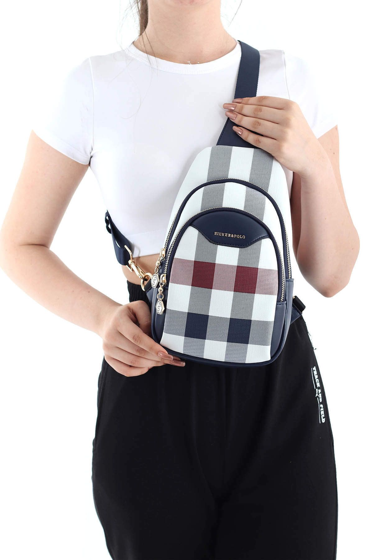 Silver Polo-FREEBAG/PLACHESilver Polo WHITE Waist Bag 1