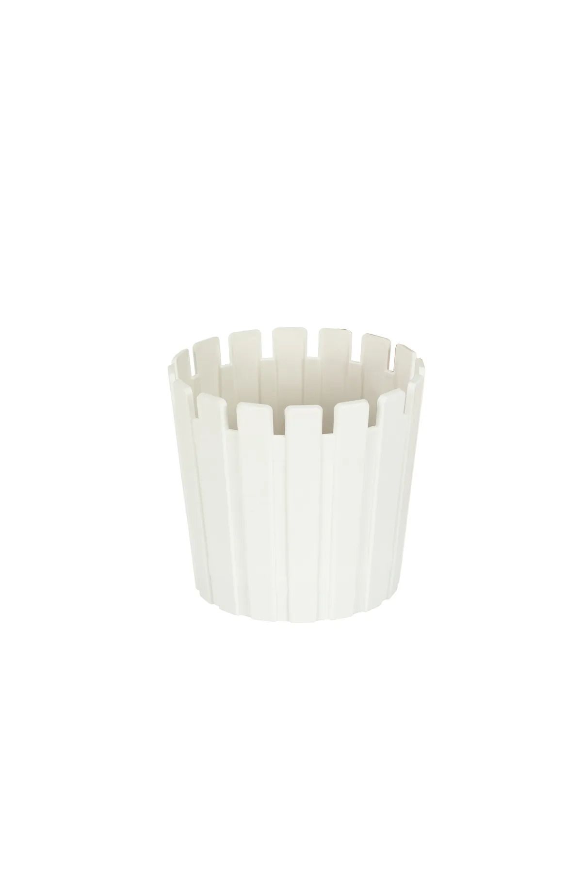polivahome Akasya 33 Çit Model Pastel Saksı 16 Litre 33cm Plastik Drenaj Izgaralı Bitki Çiçek Saksısı