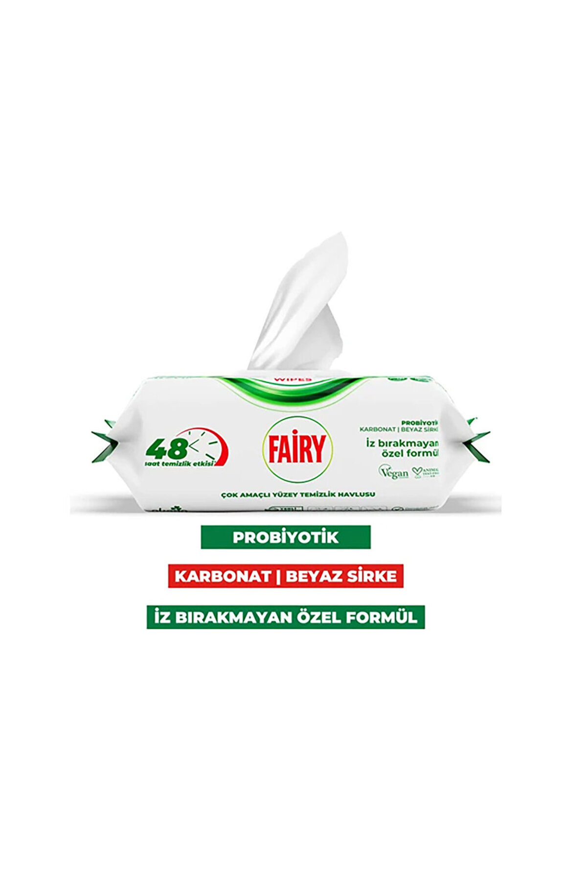 Fairy Yüzey Temizlik Havlusu Beyaz Sabunlu 100 Adet fotoğrafı 2 (önizleme)