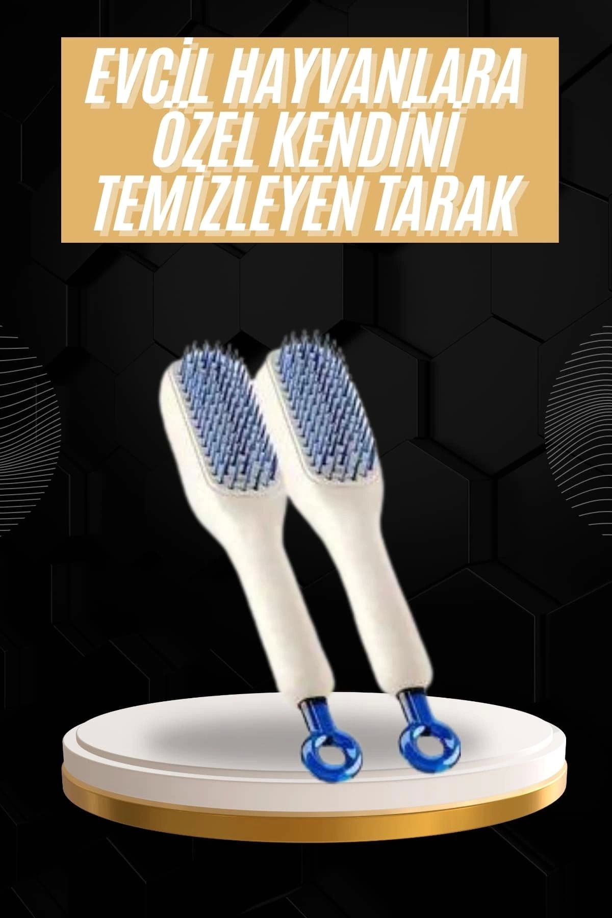 Vemora Kolay Temizlenen Fırçası Evcil Hayvanlara Özel Tüy Temizleme