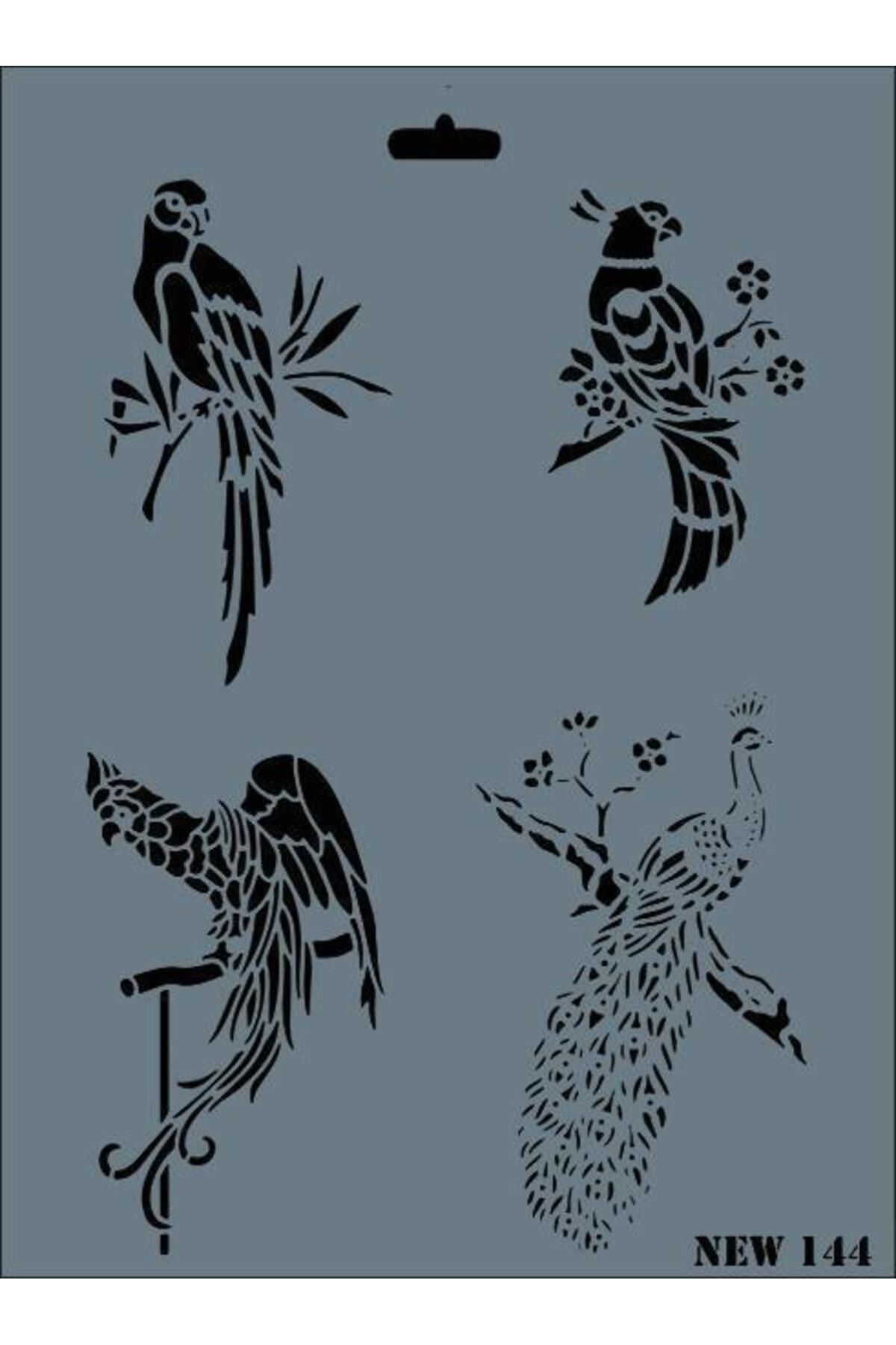 Modafiks Rich New Seri N-144 Stencil 35x25 cm