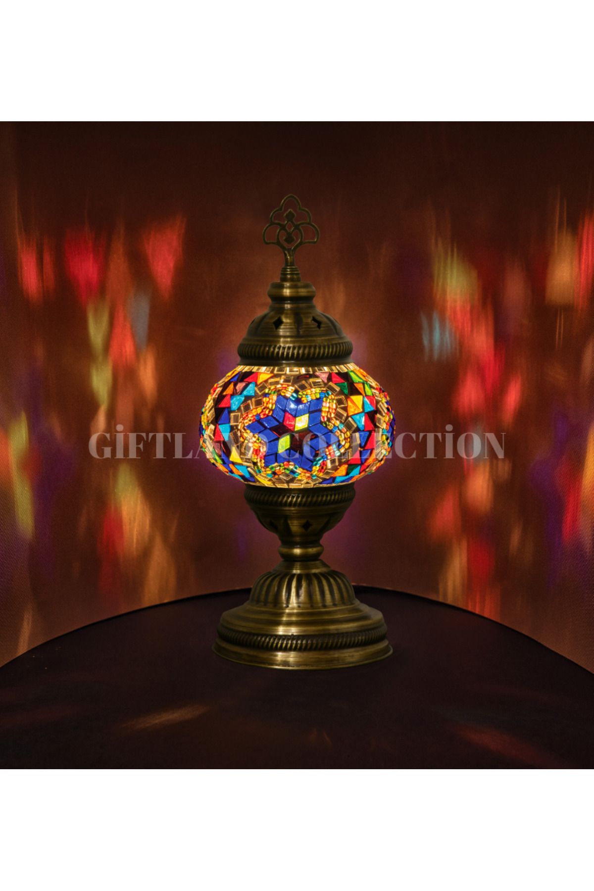 giftlandturkey collection No 2 Masa Üstü Mozaik Avize