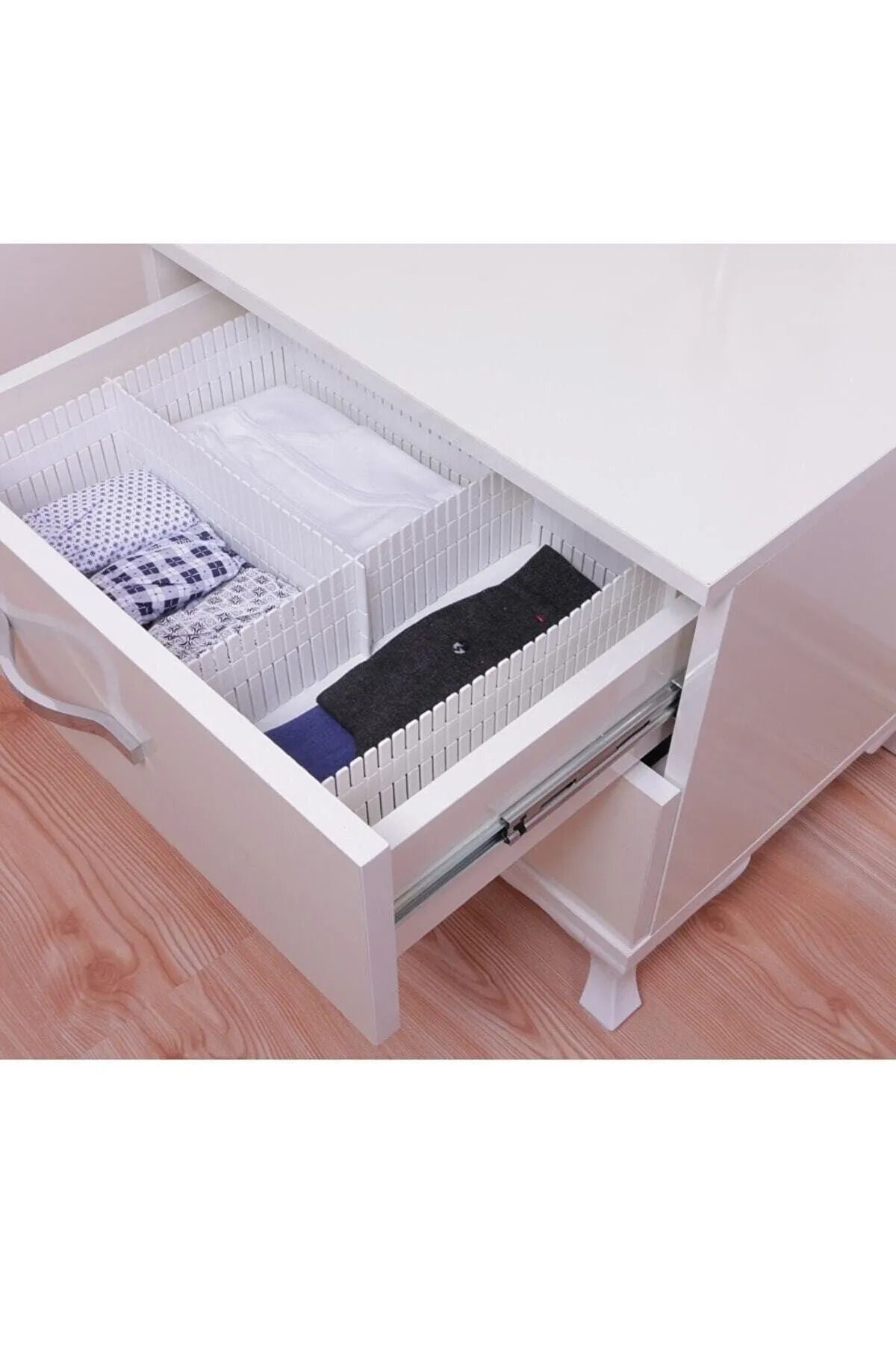E aparat Ayarlanabilir Çekmece Düzenleyici 4'lü 10x40 cm