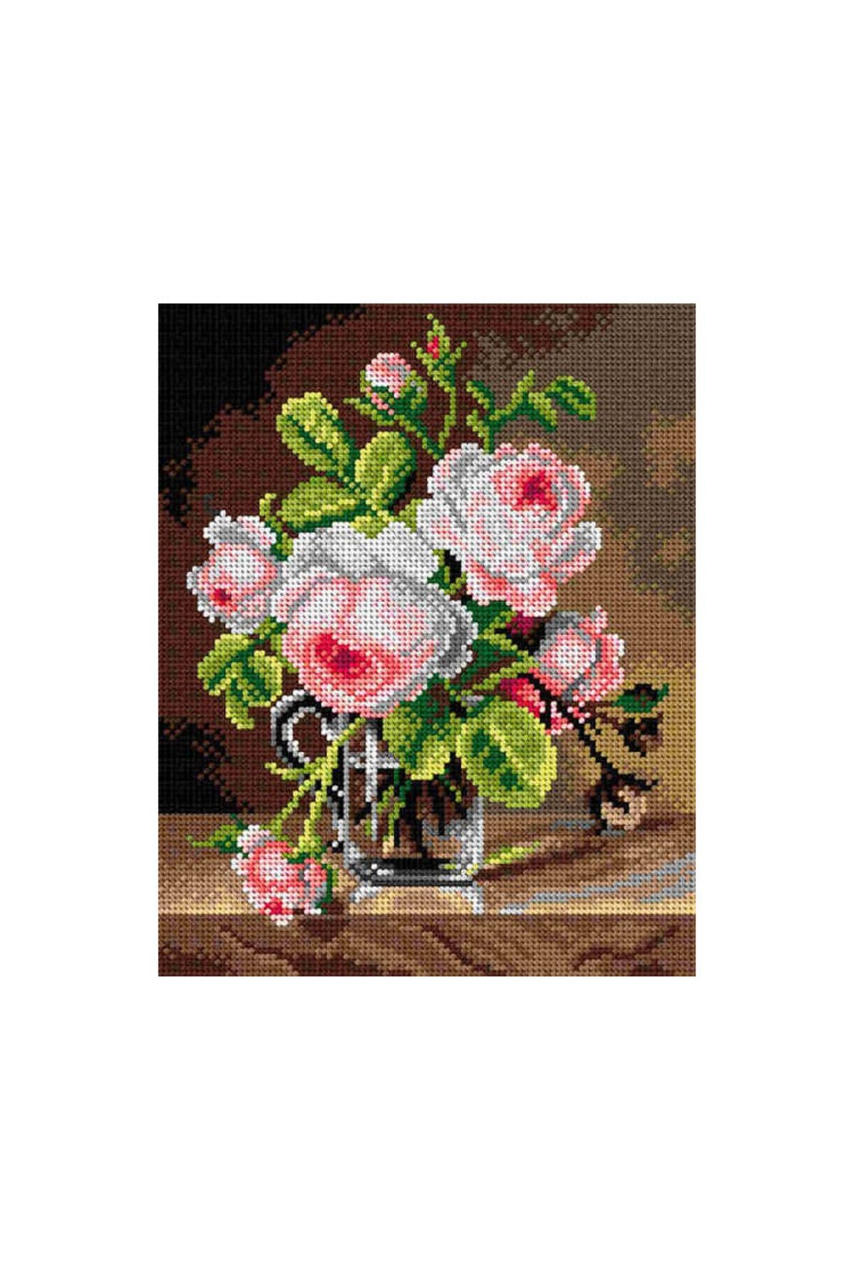 Orchidea Baskılı Goblen Çiçekler 2811 24*30 cm