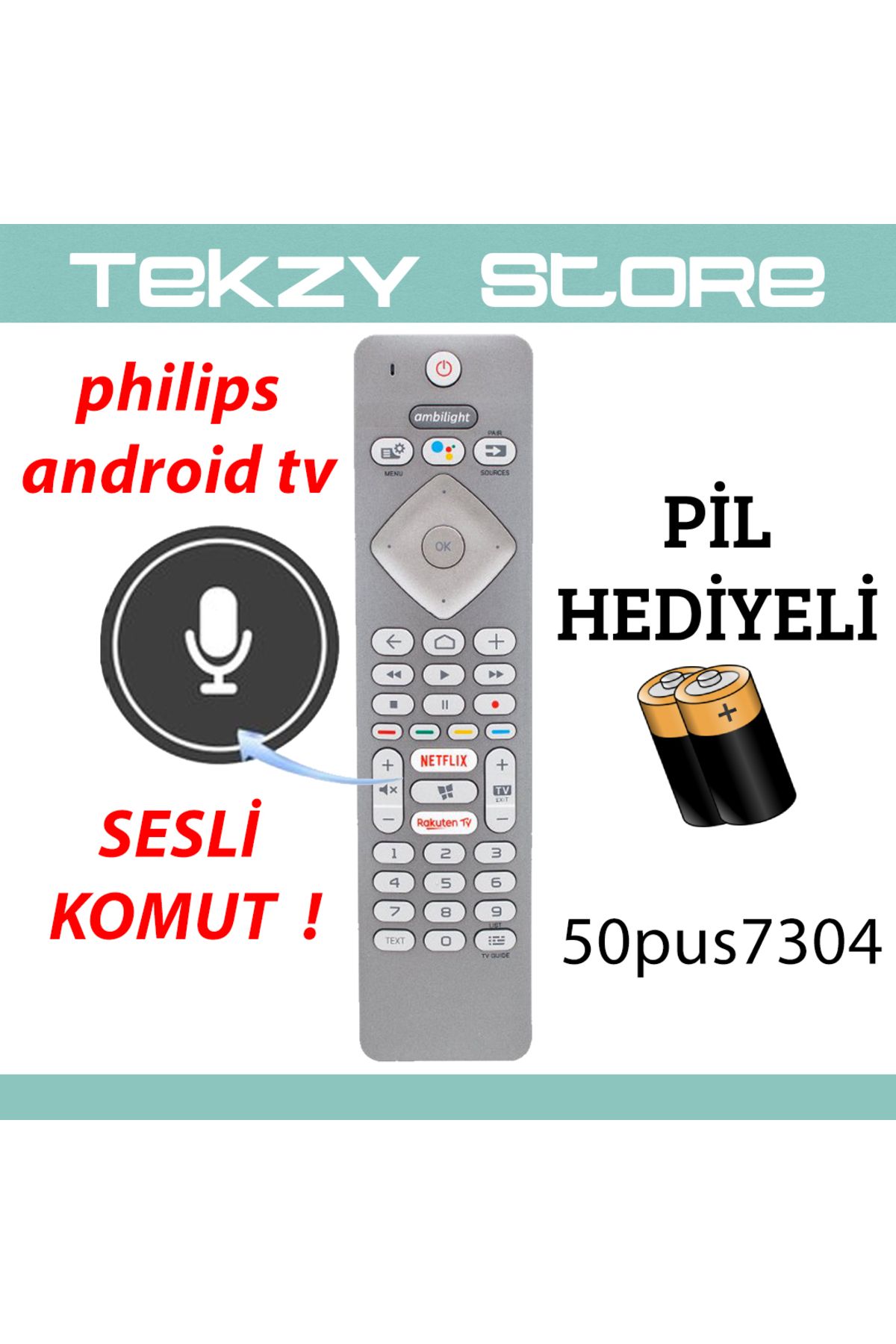 Suntel Android tv Philips’lere birebir uyumlu sesli komut özellikli kumanda
