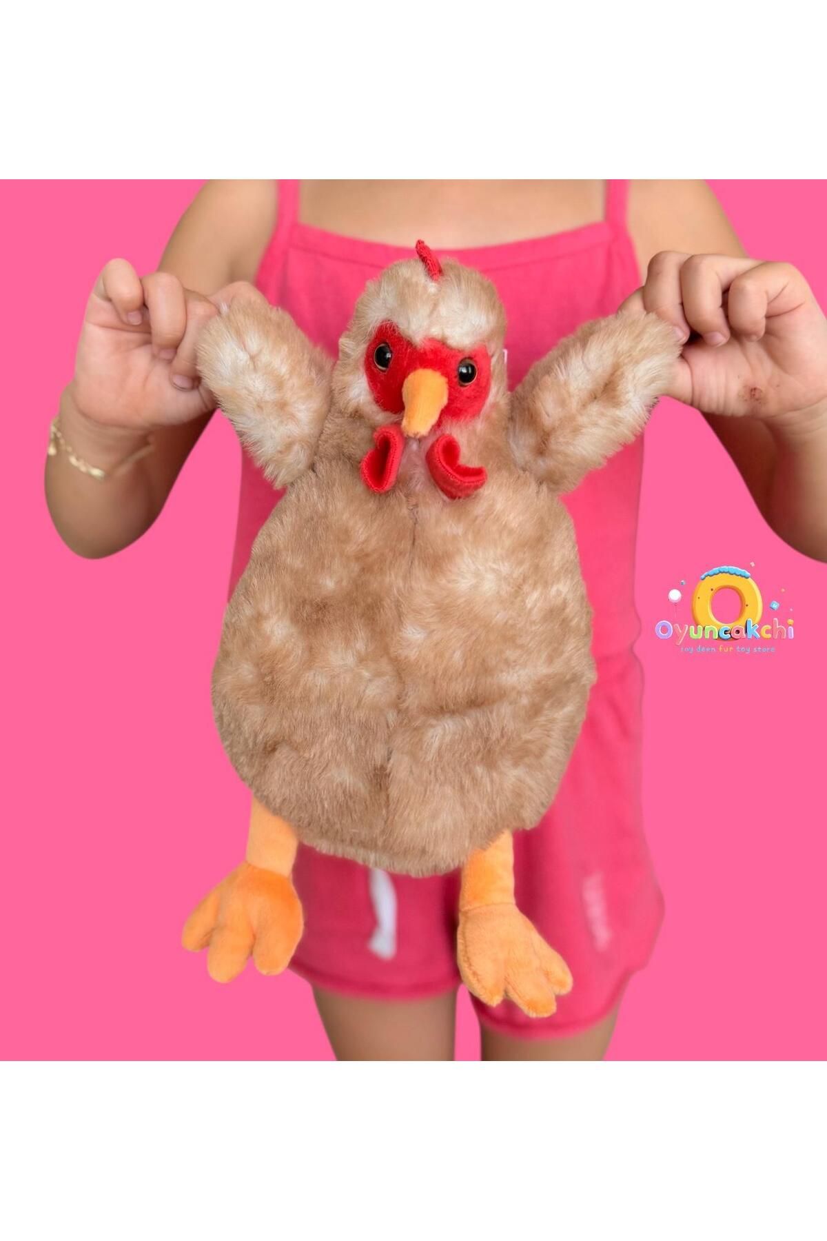 tmtoysandmore Tavuk Sevimli Peluş Oyuncak Kümes Hayvanı 24 Cm