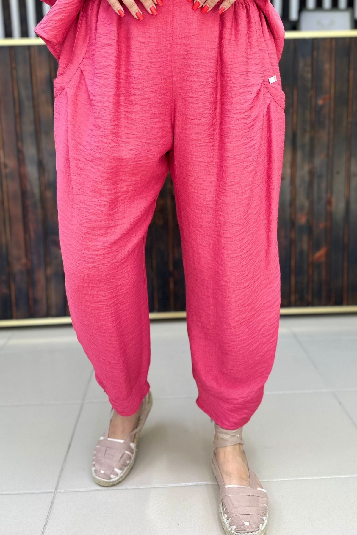 GÖKSEL KETEN BÜYÜK BEDEN PANTALON