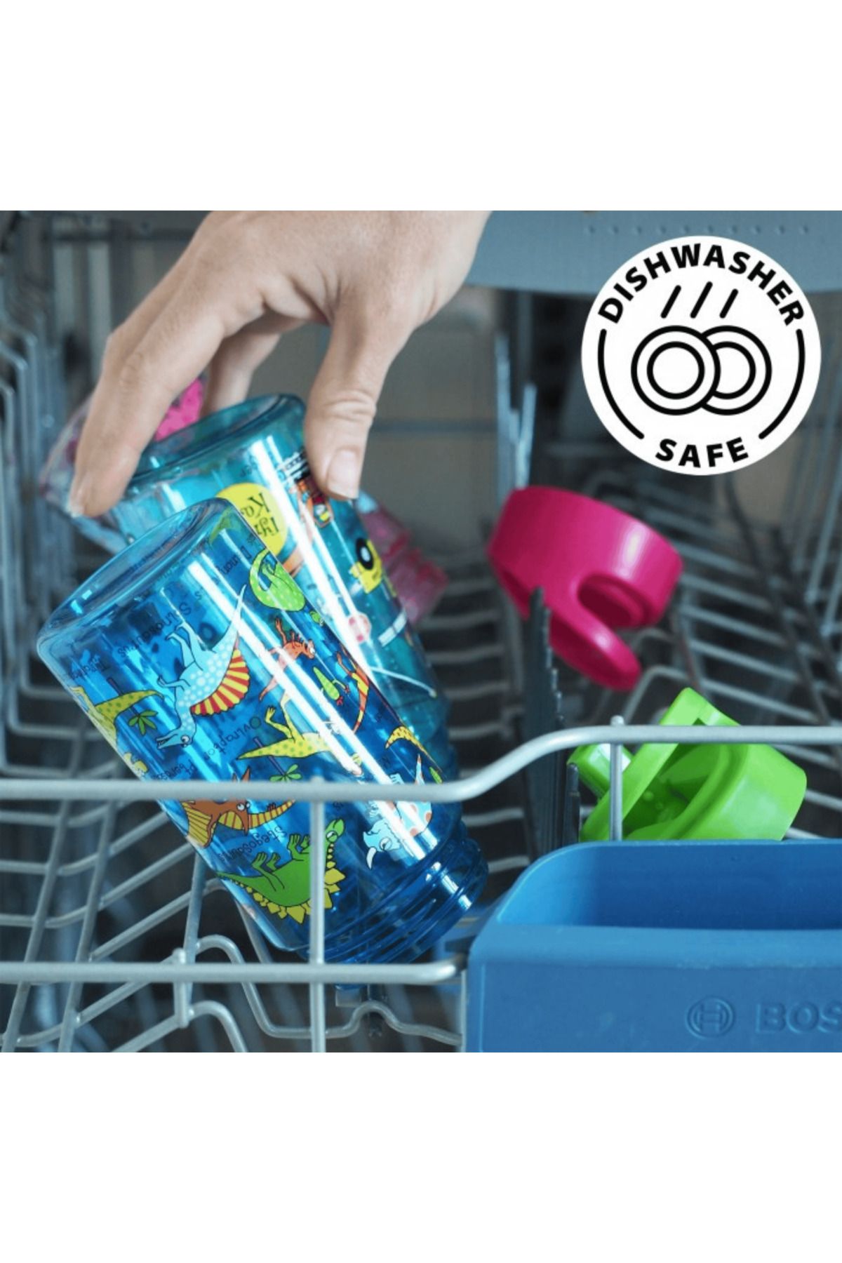 Tyrrell Katz-Water Bottle with Straw and Handle 400ml // Secret Garden 6