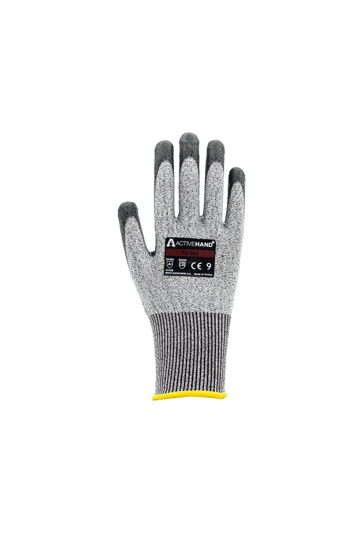 ACTIVEHAND PU 541 GR/SY NO:10 PU Kaplı Polietilen İplik Kesilmeye Dayanıklı Eldiven