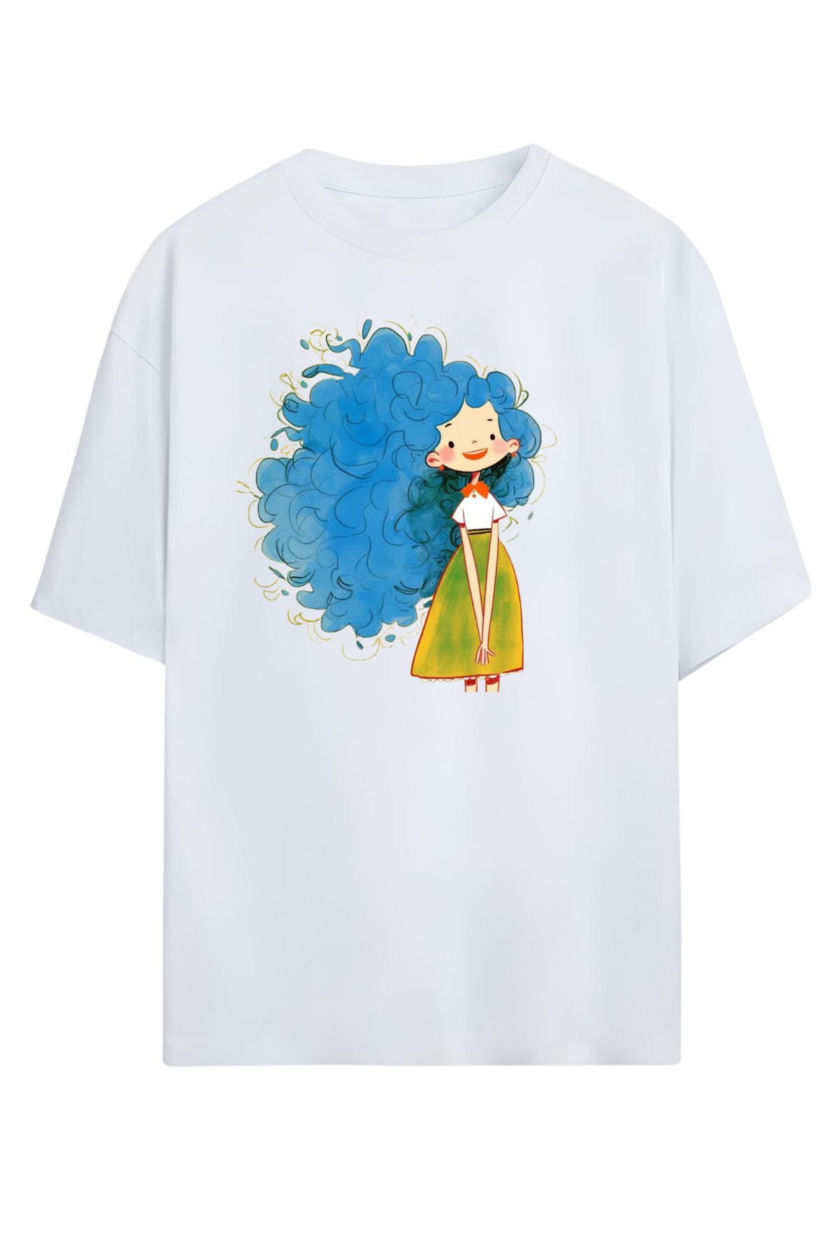 MAGORS GraffTee Unisex %100 Organik Pamuk Bisiklet Yaka Illustrasyon Baskılı Özel Tasarım T-shirt
