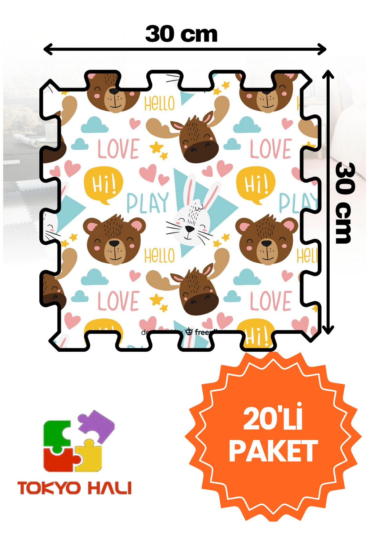 Tokyo Halı Puzzle Halı, Kendi Tasarımını Oluştur, Yapboz Halı, Peluş Halı