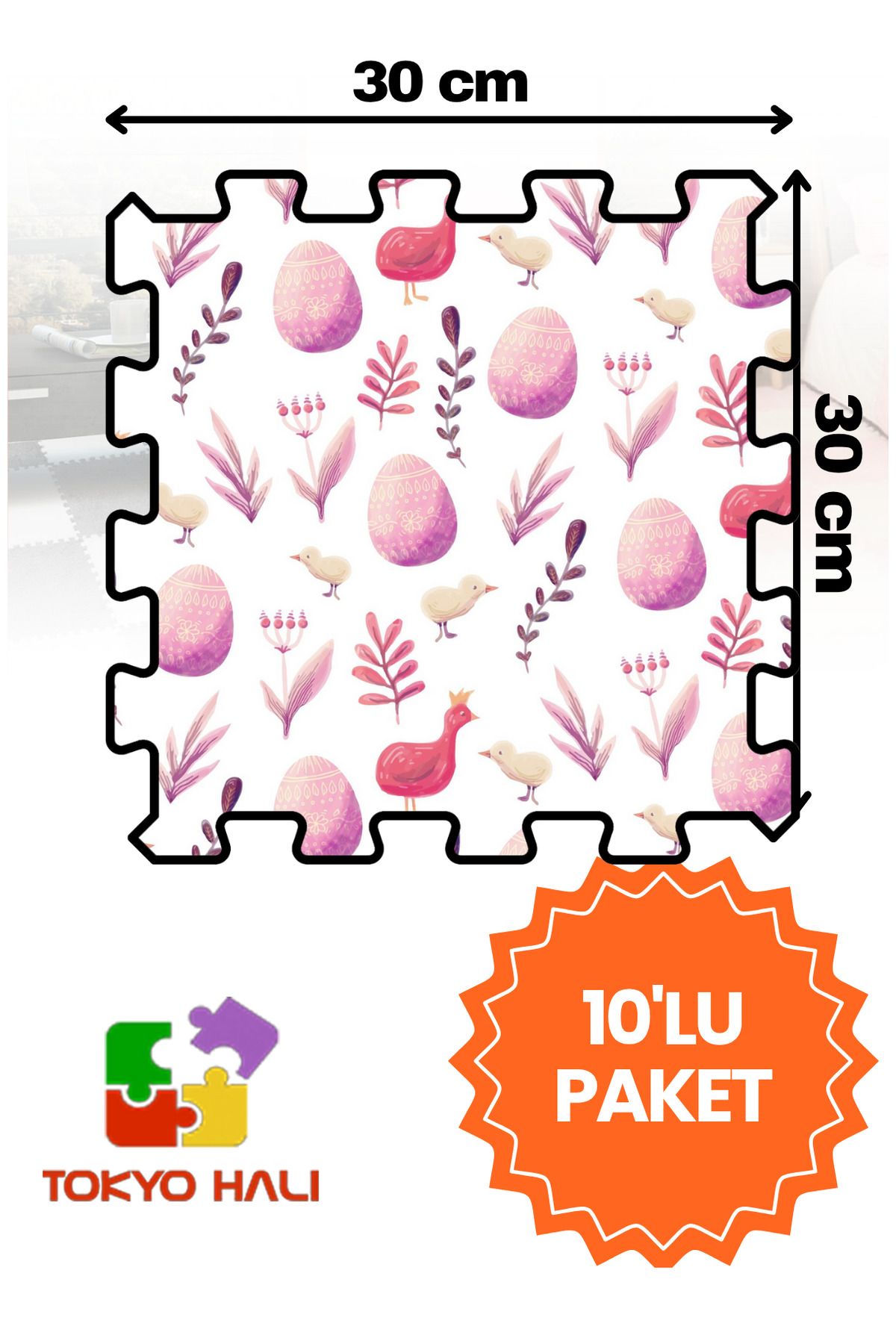 Tokyo Halı Puzzle Halı, Kendi Tasarımını Oluştur, Yapboz Halı, Peluş Halı
