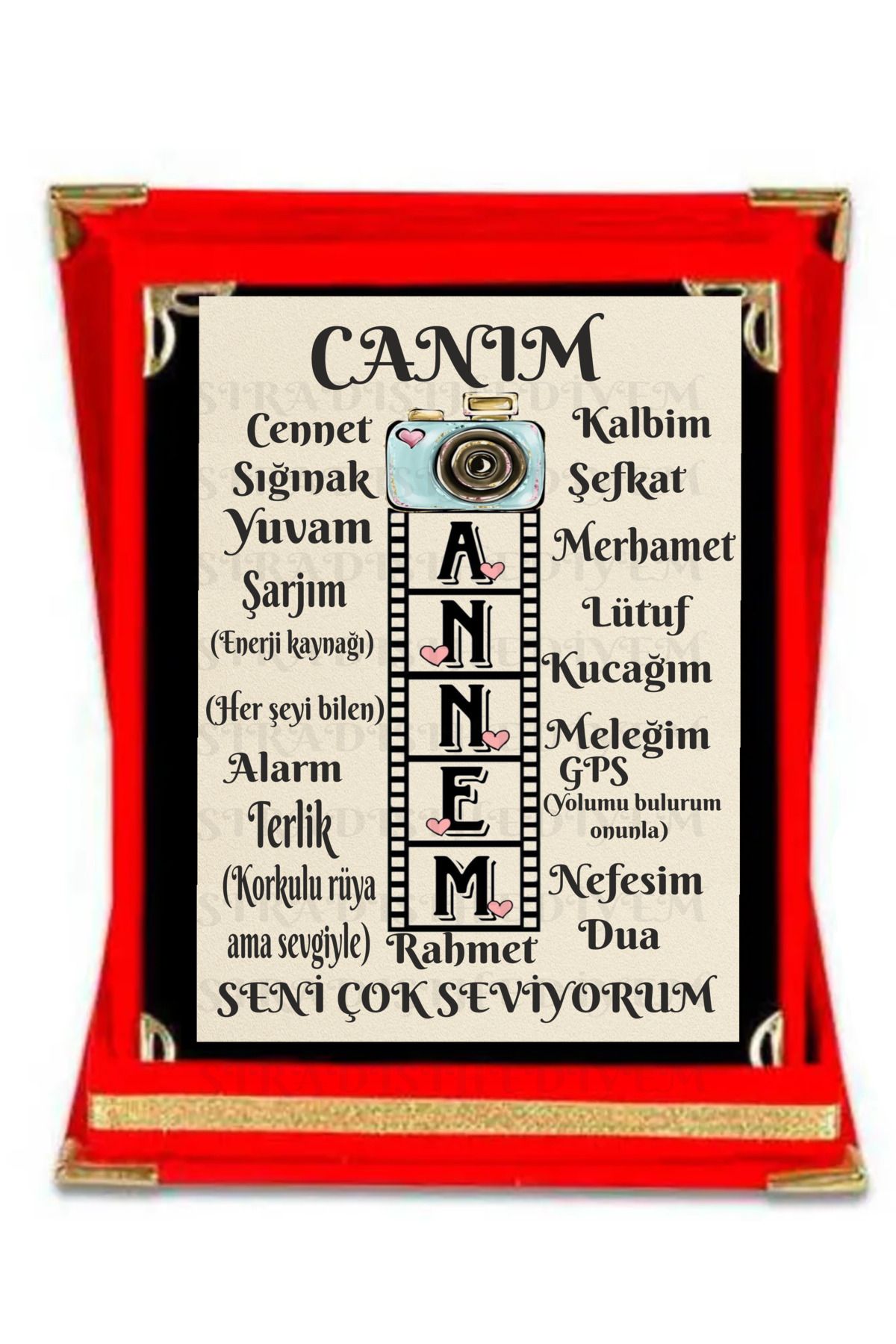 sıradışıhediyem nne plaket anneye plaket canım annem plaket doğum günü plaket anneler günü plaket
