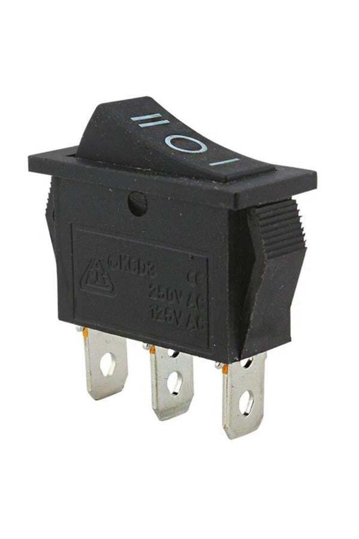 Zayla IC-117 Dar Işıksız On-Off-On 3P Yaylı Anahtar