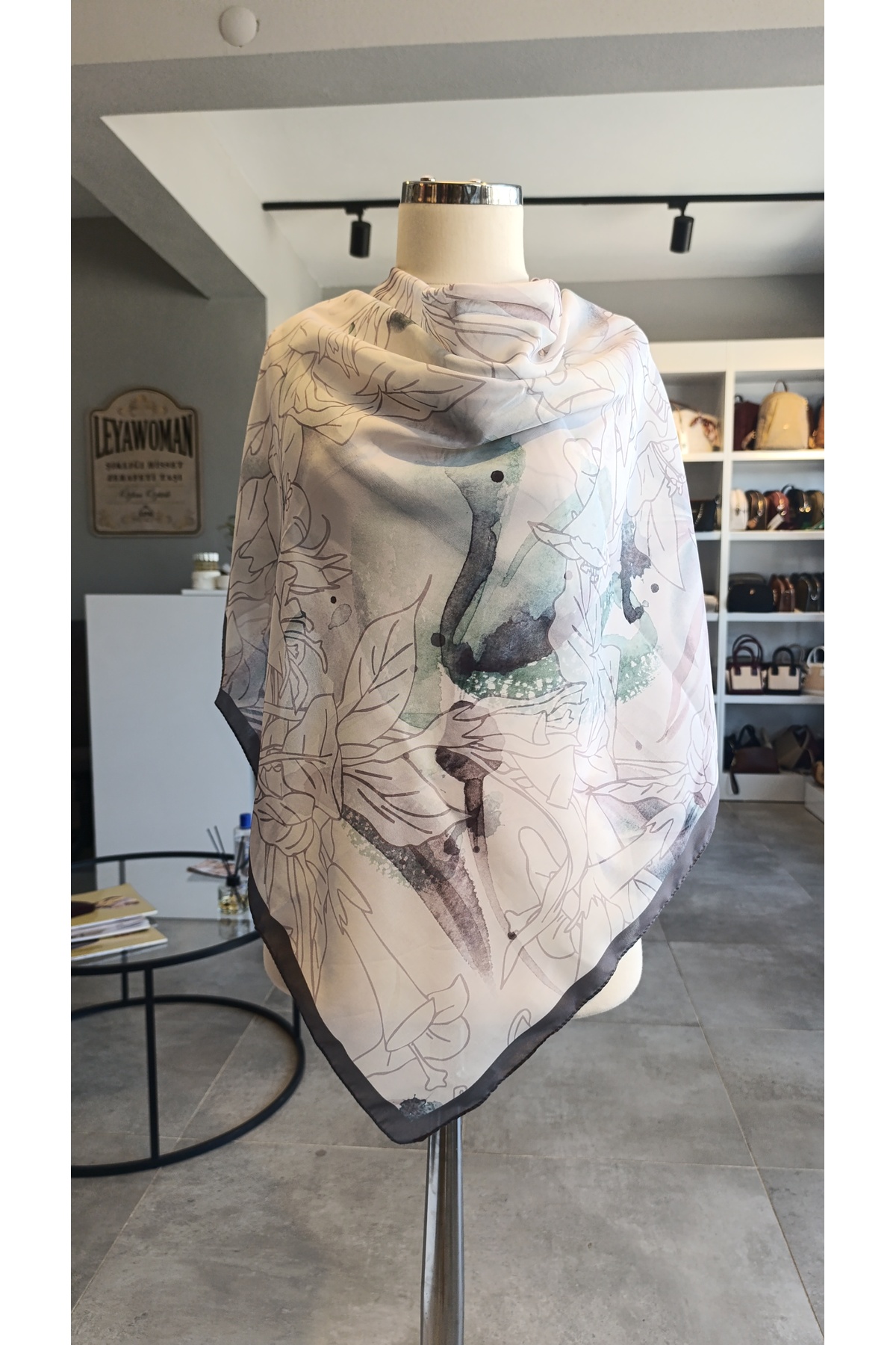 SCARF KETEN KARIŞIMLI PAMUKLU EŞARP