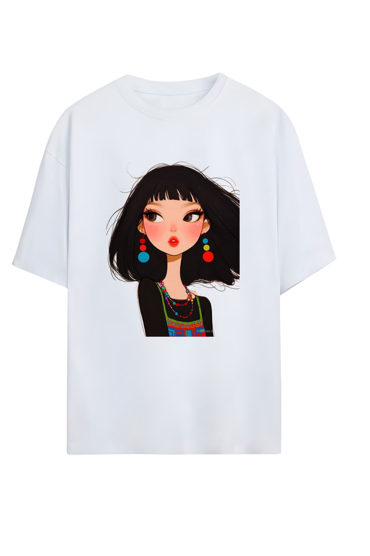 MAGORS GraffTee Unisex %100 Organik Pamuk Bisiklet Yaka Illustrasyon Baskılı Özel Tasarım T-shirt
