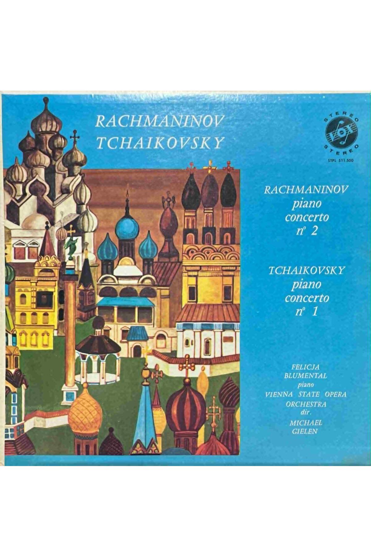 Plak İstasyonu Rachmaninov Tchaikovsky Piano Concerto Classic LP Plak