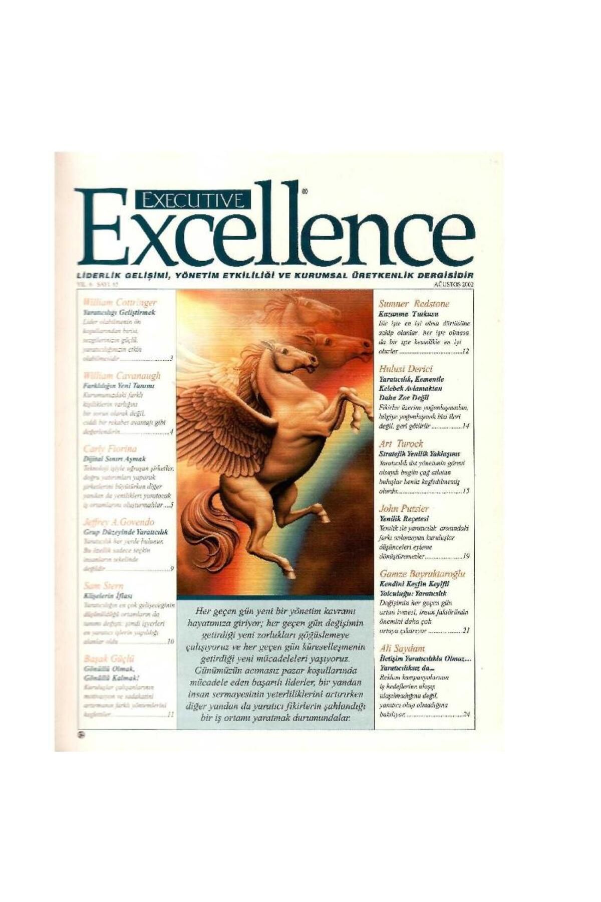 Kişisel Yayınlar Executive Excellence - Liderlik Gelişimi (Ağustos 2002 Yıl 6: Sayı 65 ) Retro Eski Basım Koleksiyon