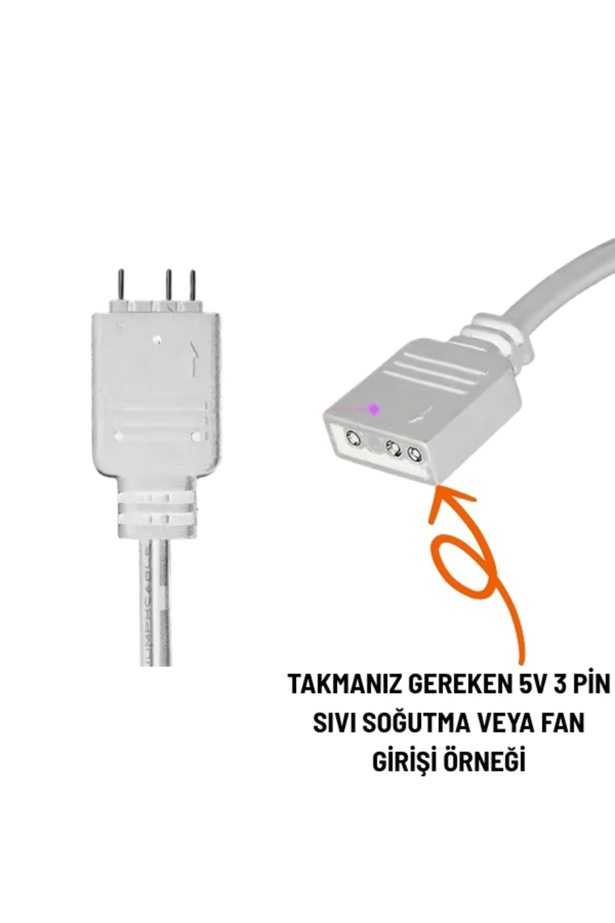 TNL SATA 5V 3Pin ARGB adaptör kablosu Sata güç kaynağı Fan kabloları ve sıvı soğutma için 30cm
