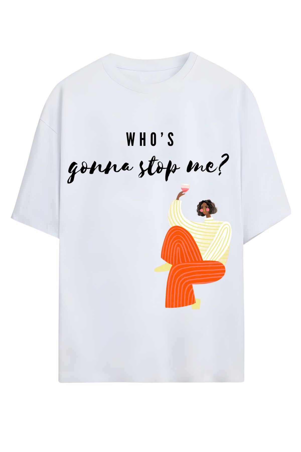 MAGORS GraffTee Unisex %100 Organik Pamuk Bisiklet Yaka Illustrasyon Baskılı Özel Tasarım T-shirt