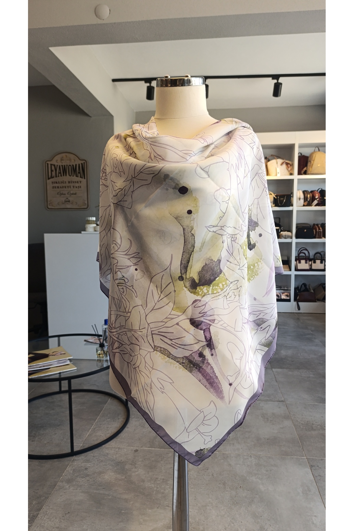 SCARF KETEN KARIŞIMLI PAMUKLU EŞARP