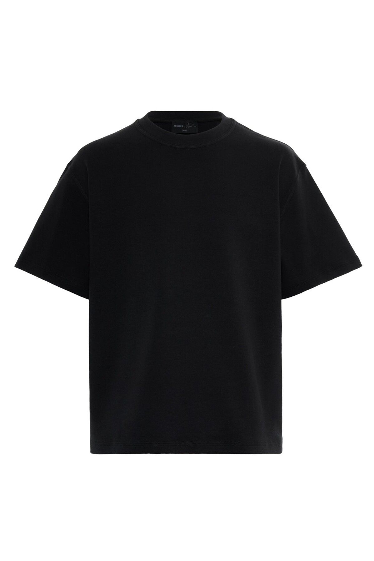 MORREZ Interlock Oversize Basic T-shirt Siyah