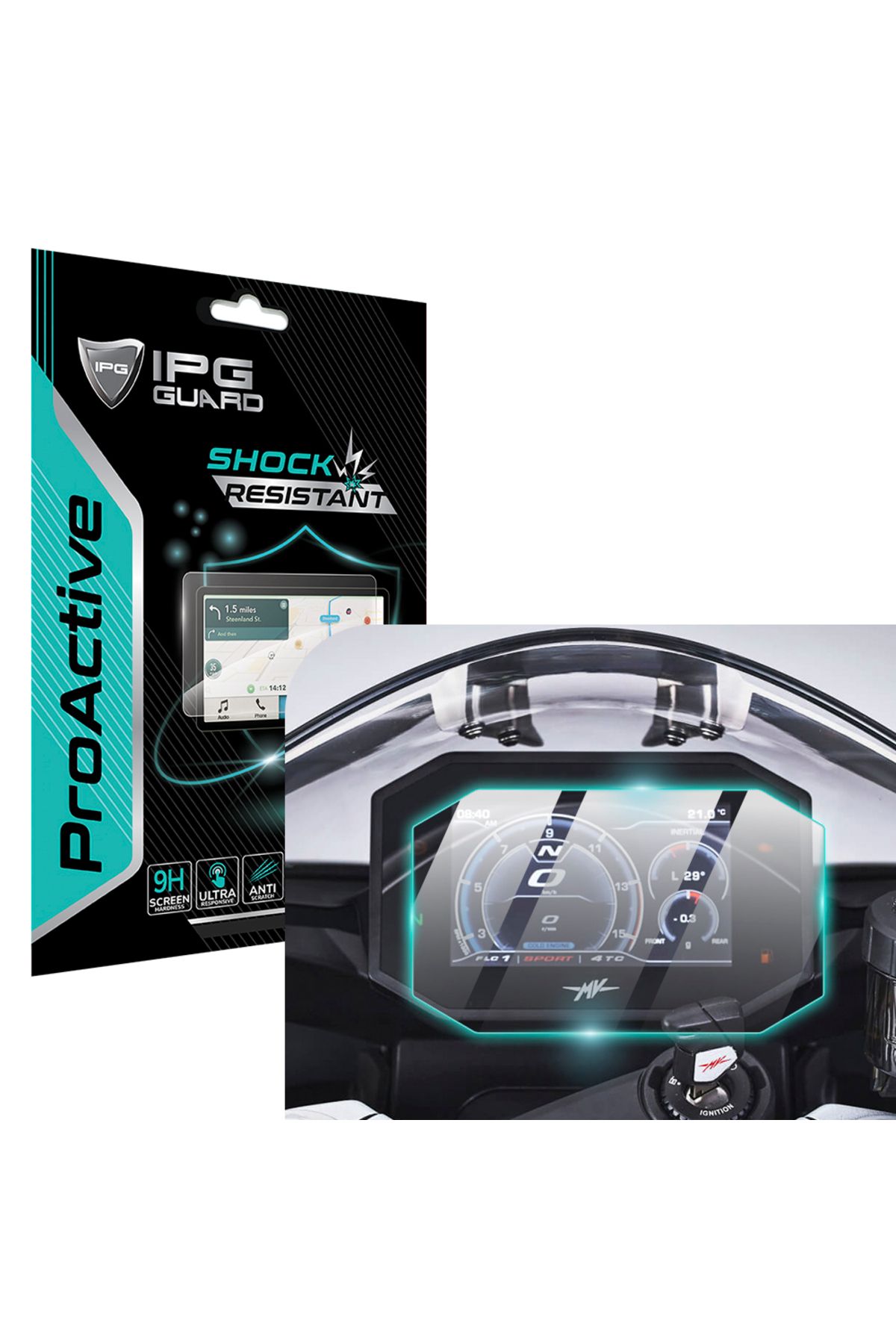 Ipg MV Agusta 2021-2025 Brutale 1000 / Super Veloce 800 9H IPG ProActive Ekran Koruma