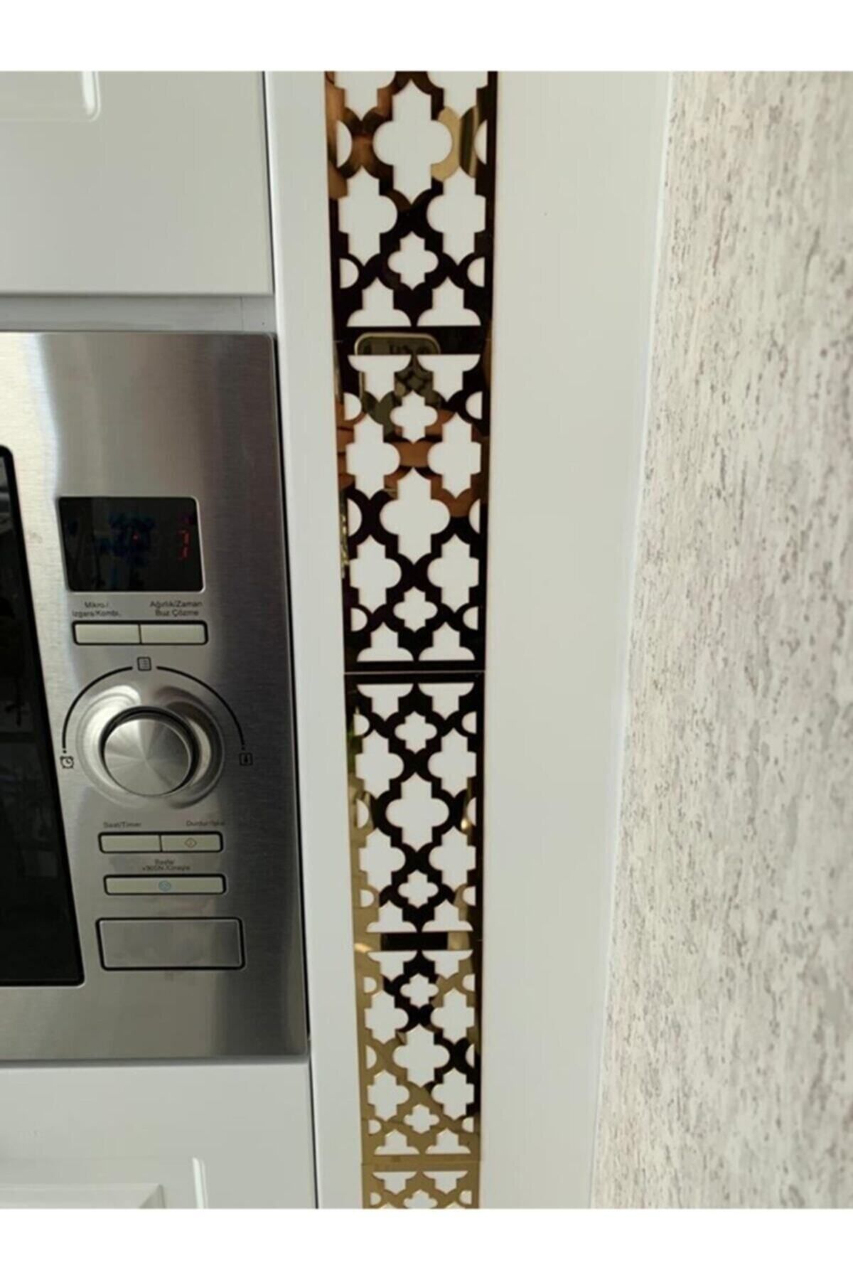 Elioure 15x motifli altın dekoratif bordür, yapışkanlı duvar süsü, şık ve kolay uygulama
