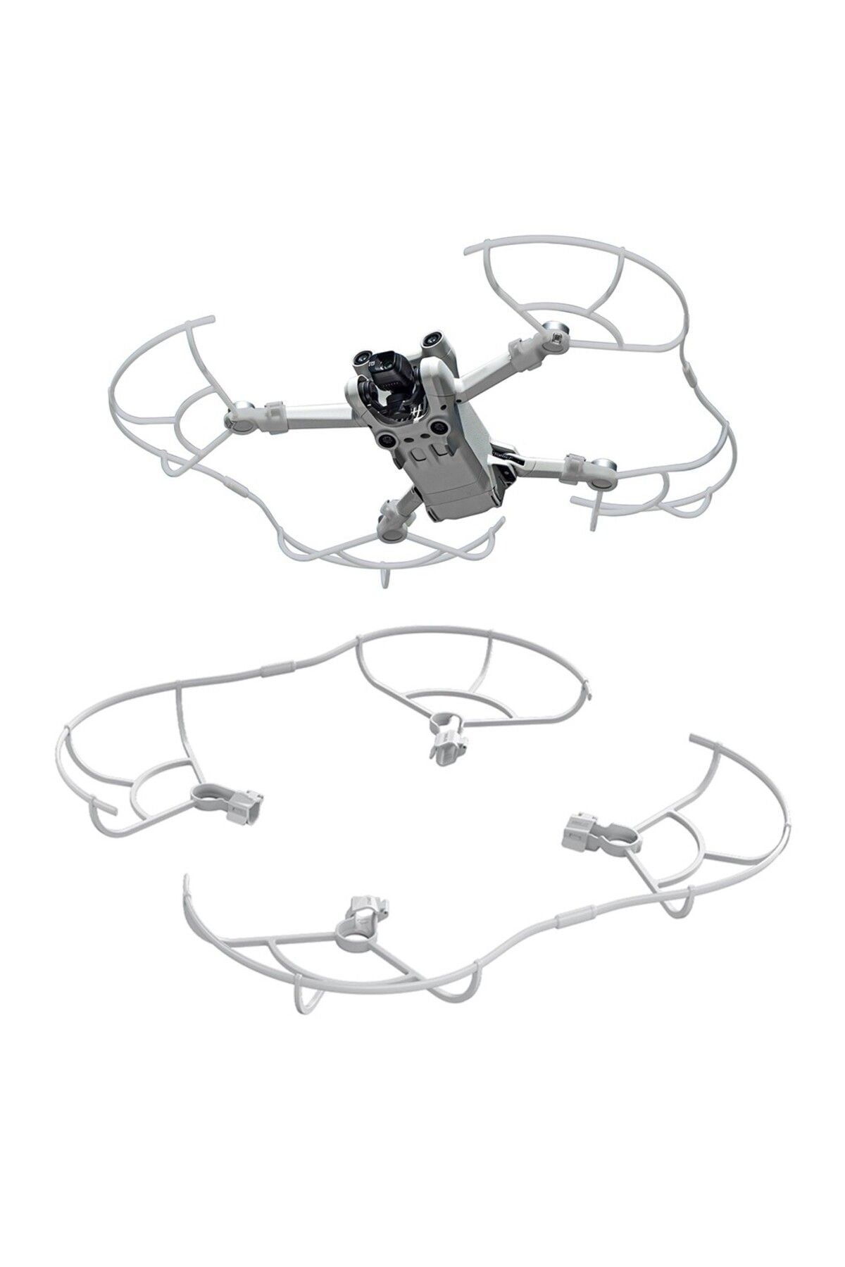 GÜMRÜK BEY STARTRC DJI Mini 3 PRO Drone İçin Pervane Koruyucu Çarpışma Önleyici Entegre Tampon Bıçak Koruyucu