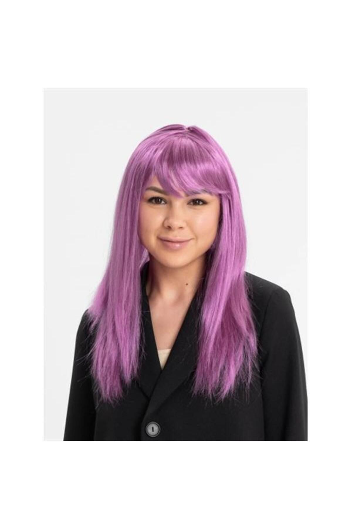 Emperium Rose Pembe Düz Kesim Peruk