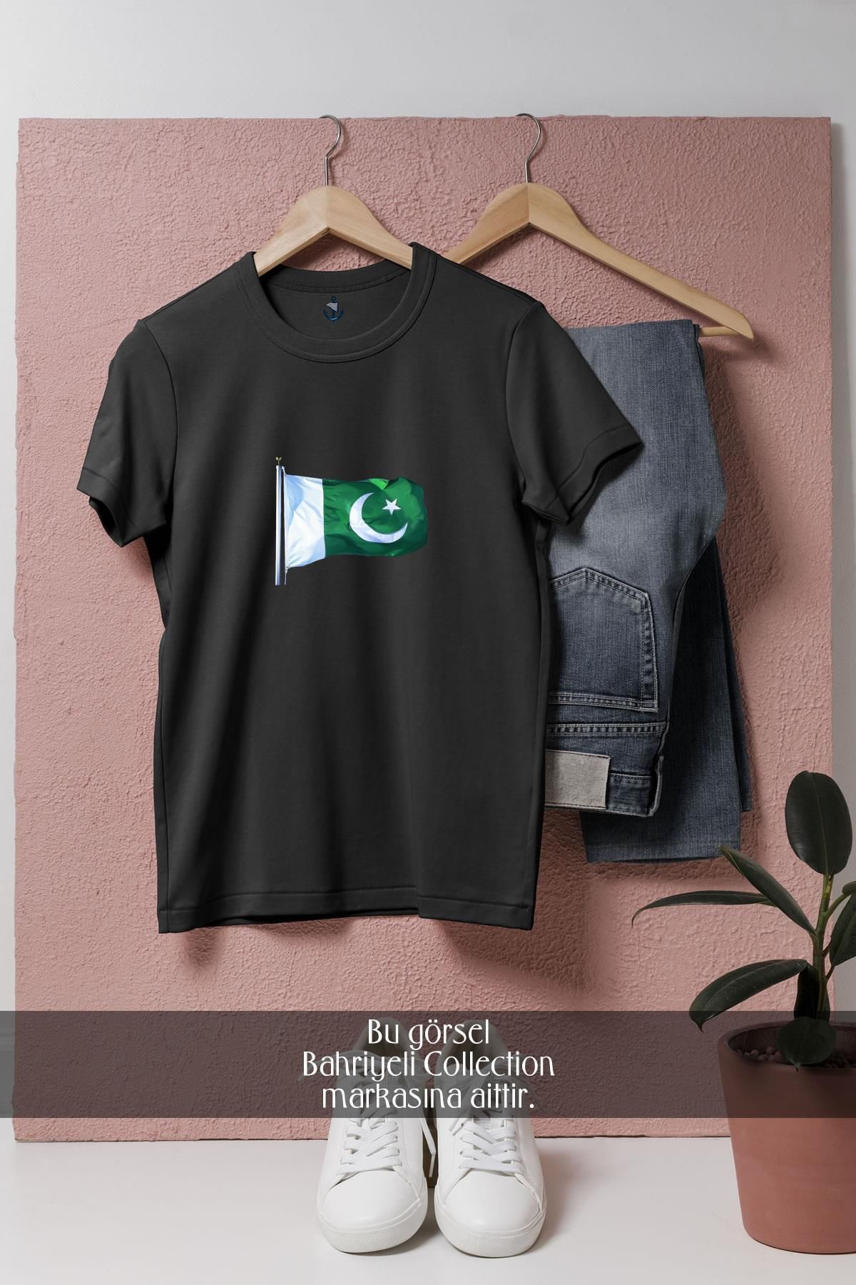 Bahriyeli Collection Oversize Pakistan Bayrağı Tasarımlı Unisex T-Shirt