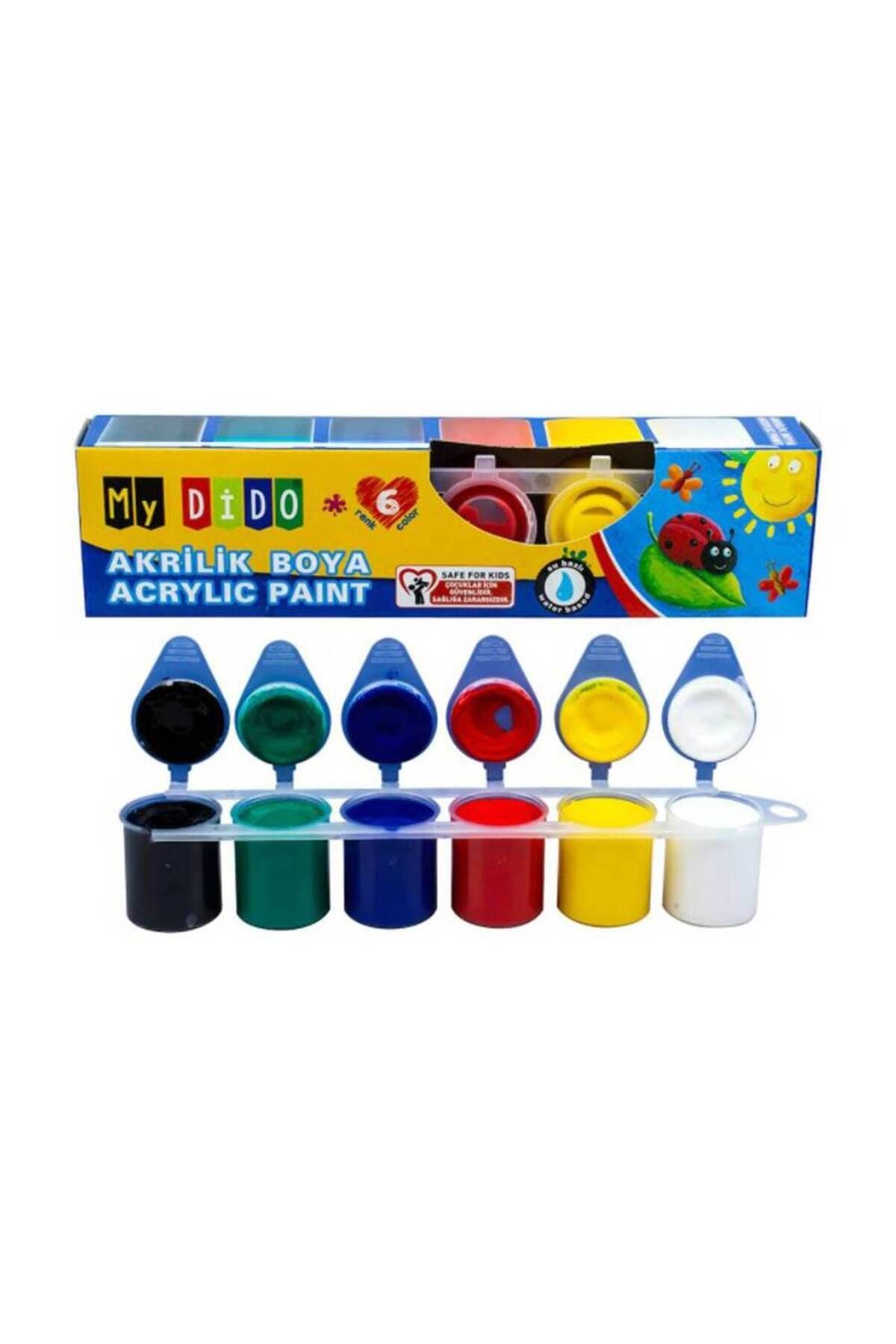 ZENVİVA 1 Adet 6LI 25 ML AKRİLİK BOYA 6x25 Toplam 150 ML