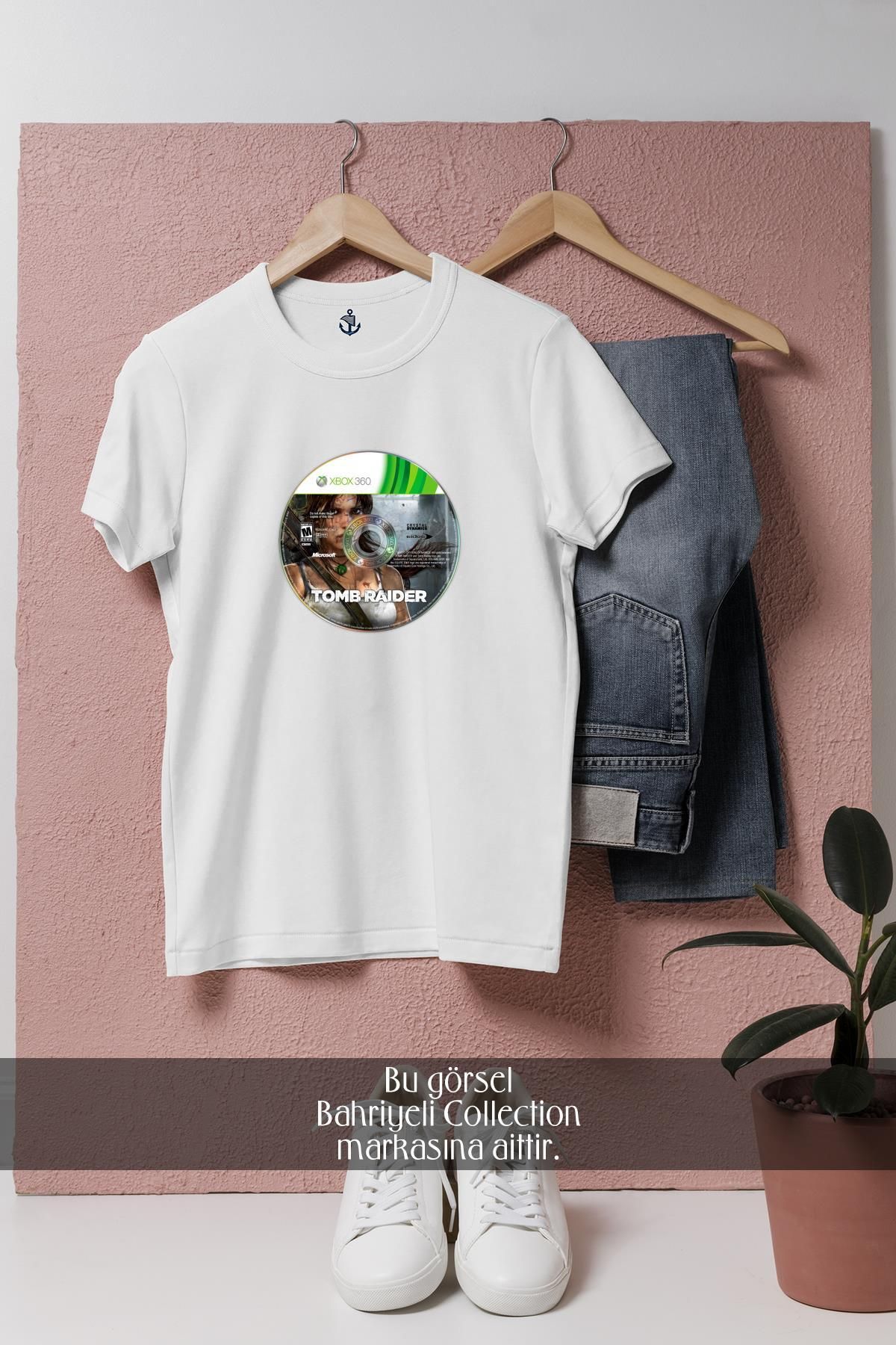Bahriyeli Collection Oversize Tomb Raider Cd Tasarımlı Unisex T-Shirt