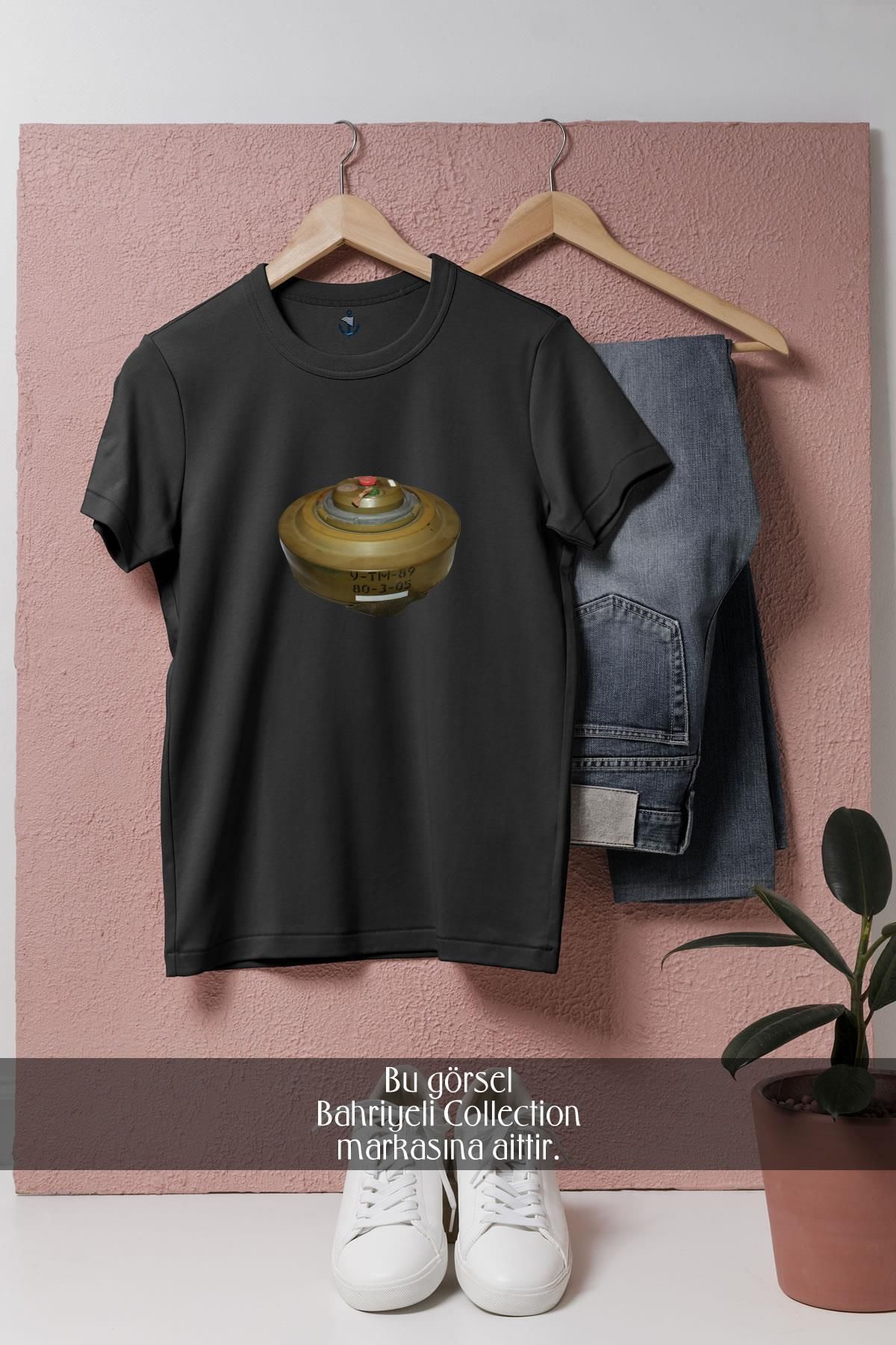 Bahriyeli Collection Oversize Anti Tank Mayını Tasarımlı Unisex T-Shirt
