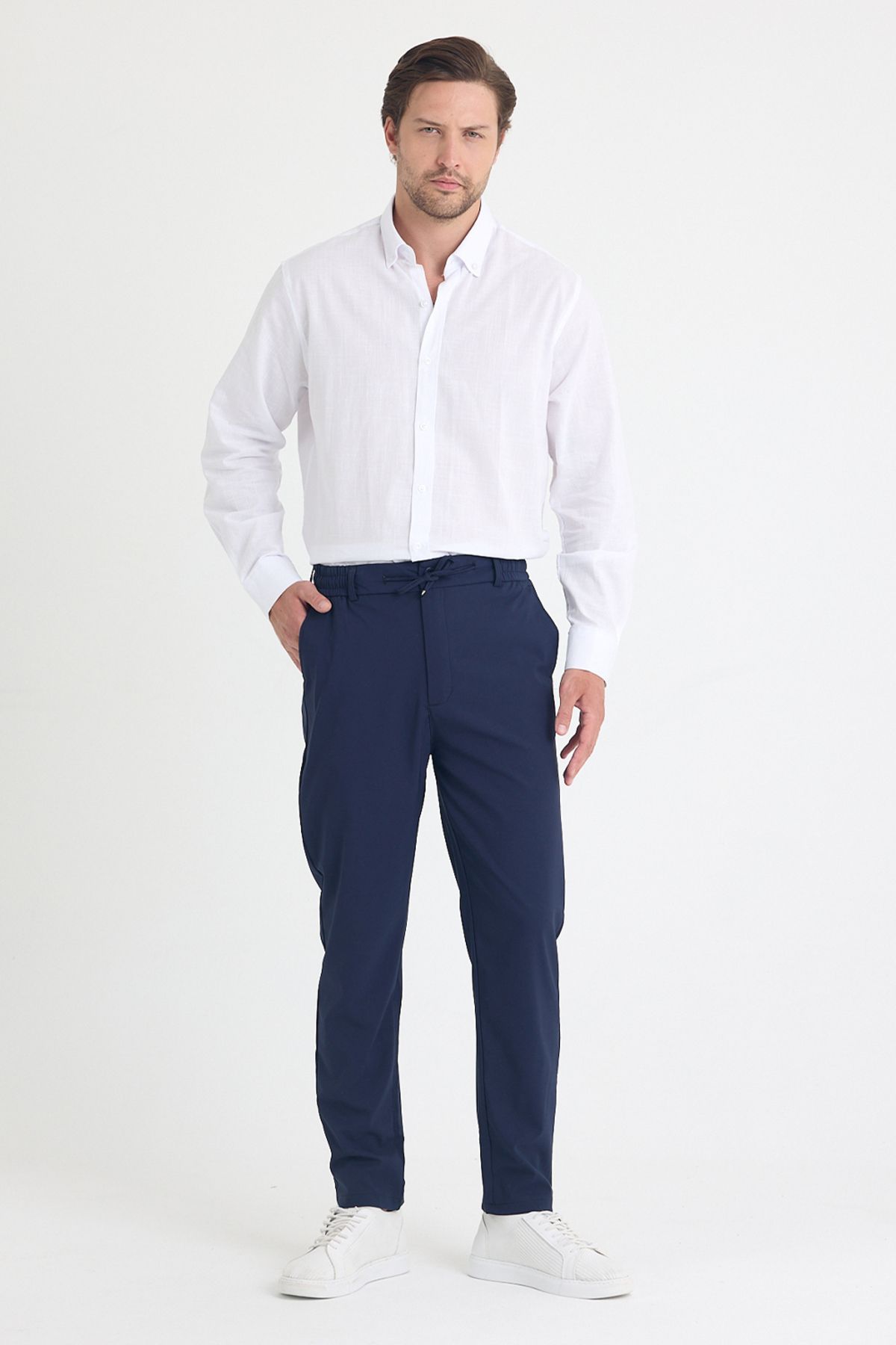 gothamvibes Erkek Lacivert Jogger Kumaş Pantolon